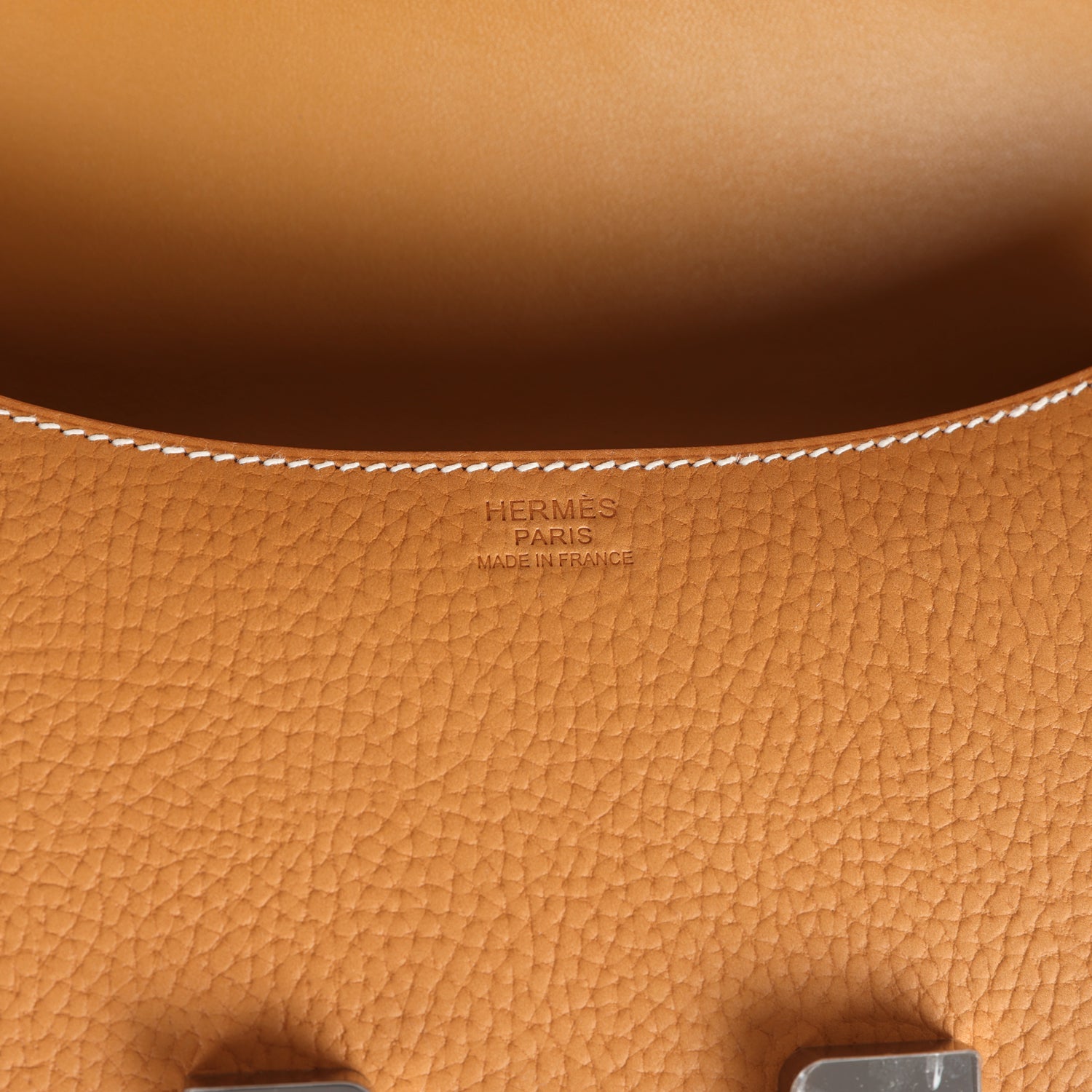 Hermès Constance 1-24 Naturel Sable Vache Naturel Graine Palladium Hardware