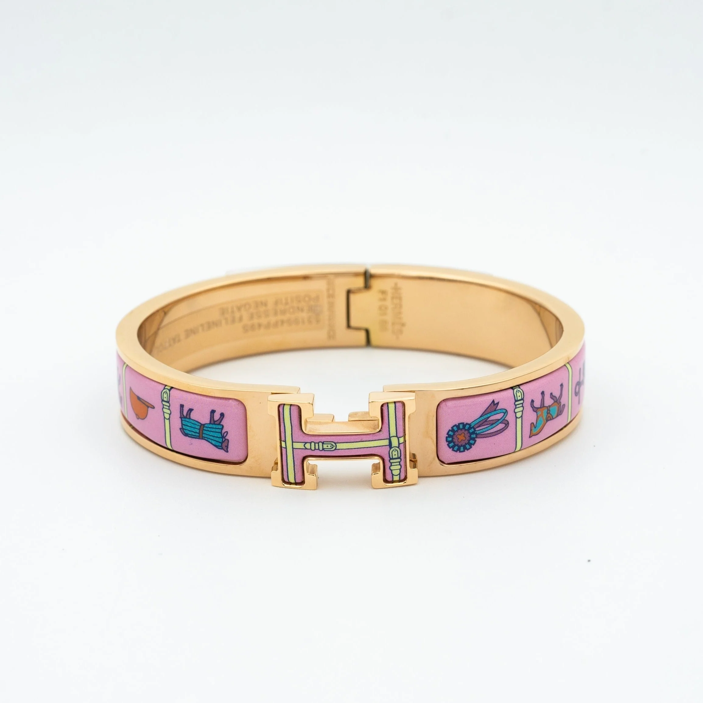 Regalia jewelryH PINK GOLD BRACELET PINK CERAMIC