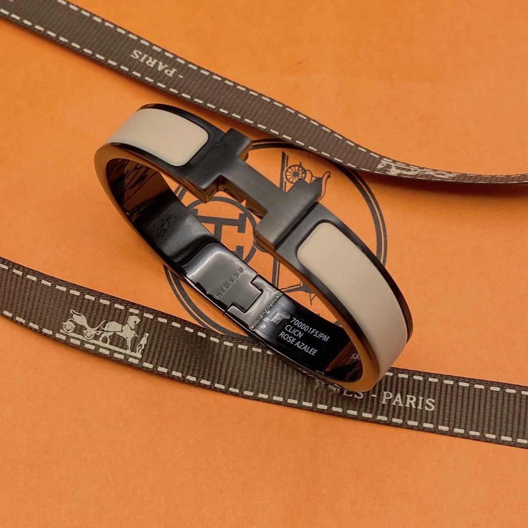 Regalia jewelryH BRACELET 12MM BLACK BEIGE CERAMIC