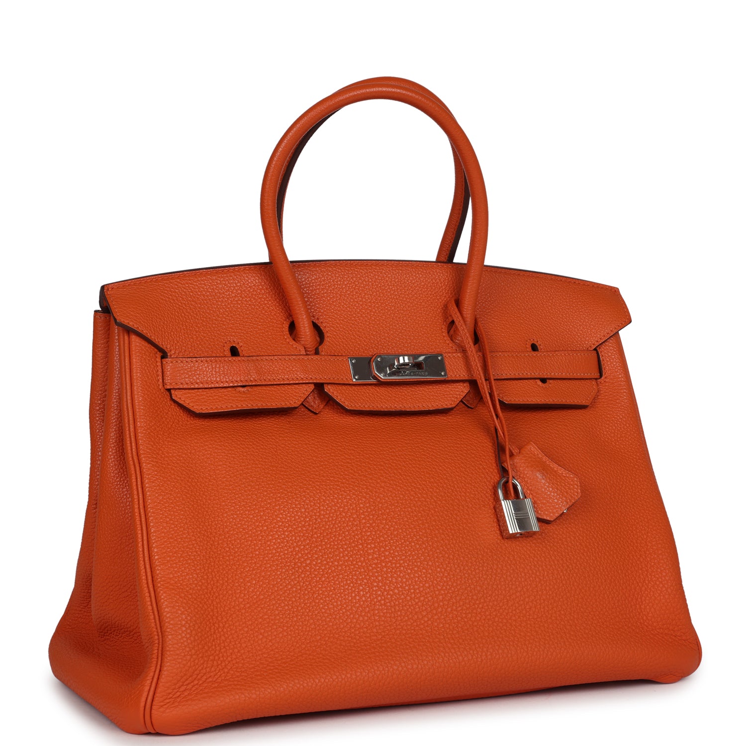 Hermès Birkin 35 Orange Togo Palladium Hardware