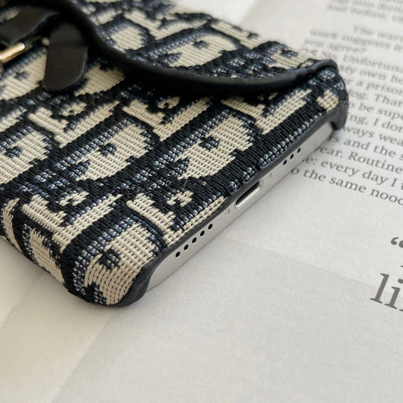 Personalized CD Black iPhone Case With Card Holder