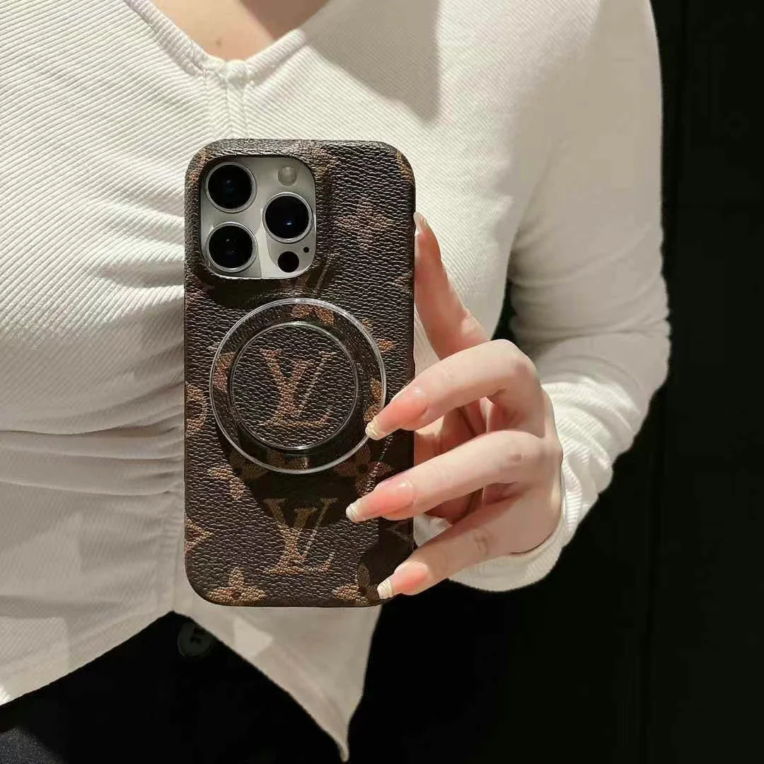 Luxury LV Monogram Magnetic Ring Phone Case