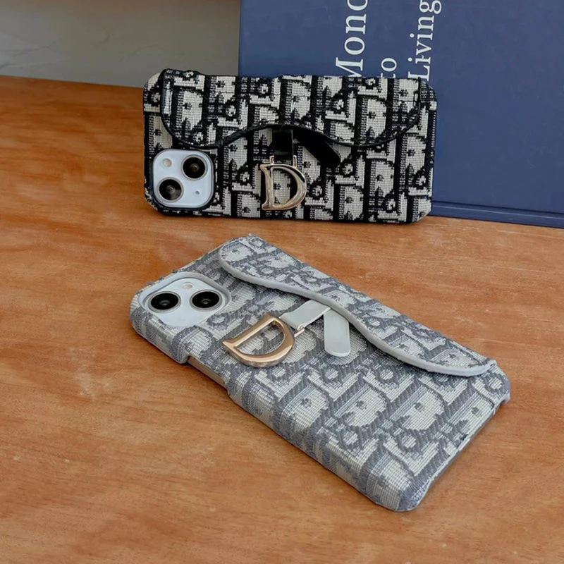 Personalized CD Black iPhone Case With Card Holder