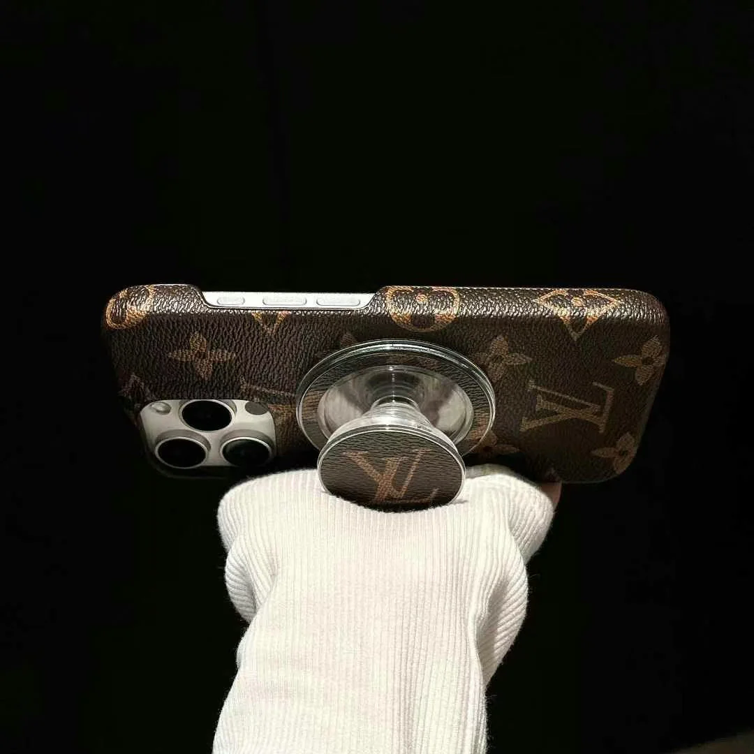Luxury LV Monogram Magnetic Ring Phone Case