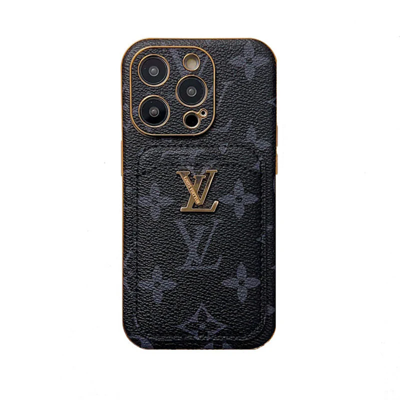 Classic Monogram iPhone Case With Card Holder -Big printing
