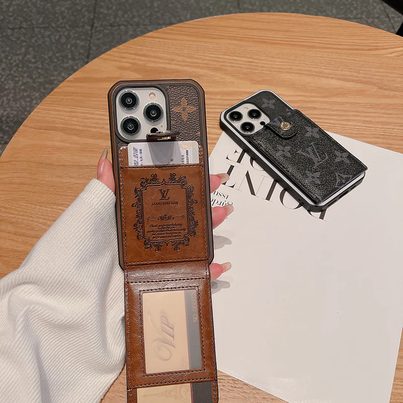 Monogram iPhone Case With Purse Brown