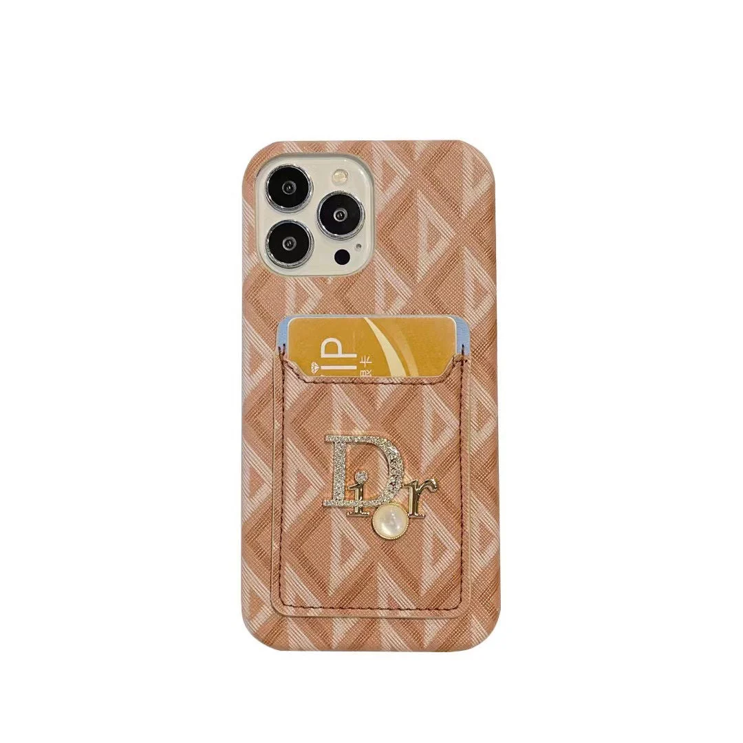 CD Fashionable iPhone Case with Card Pocket