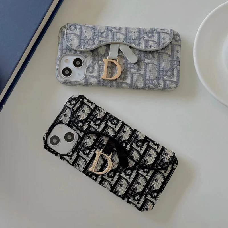 Personalized CD Black iPhone Case With Card Holder