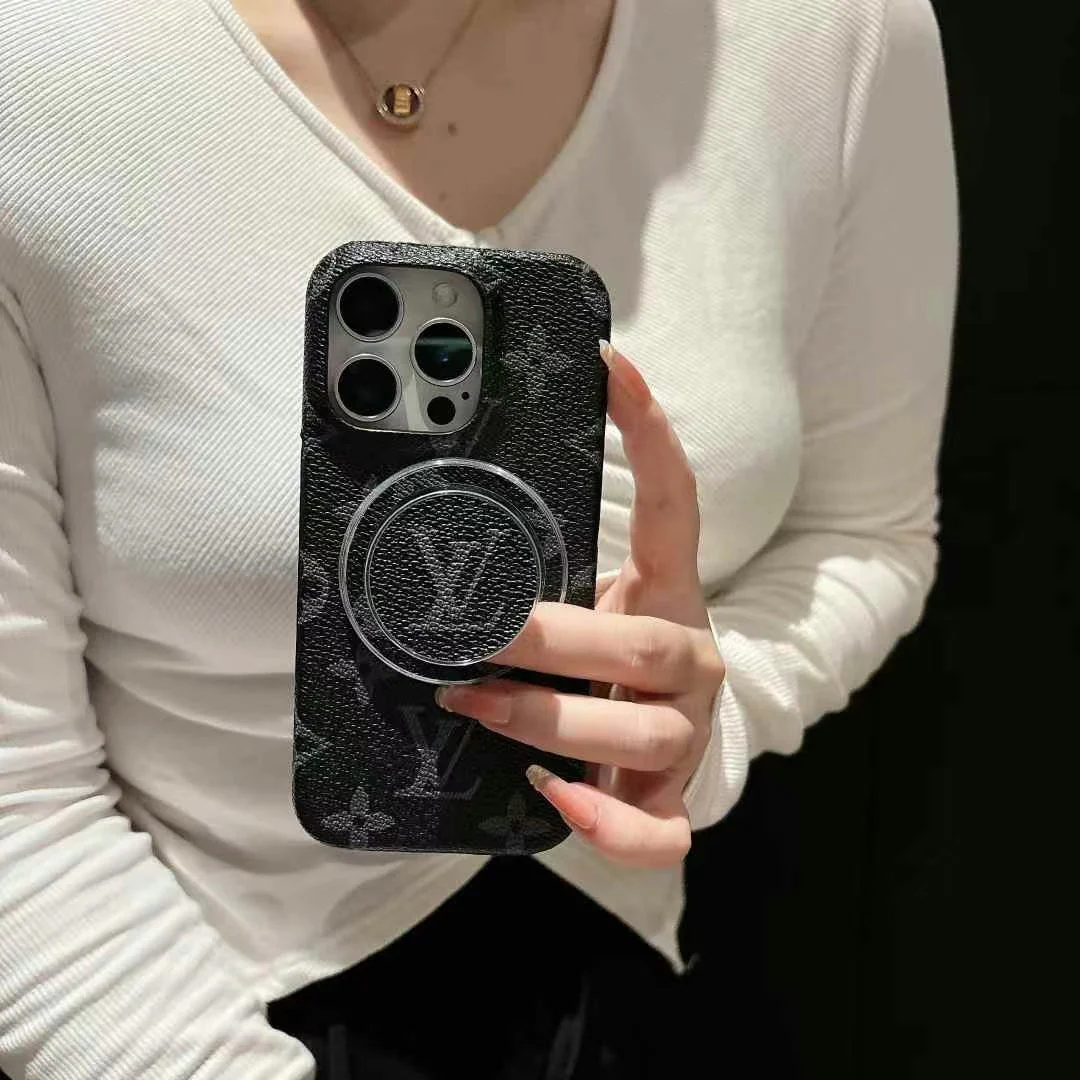 Luxury LV Monogram Magnetic Ring Phone Case
