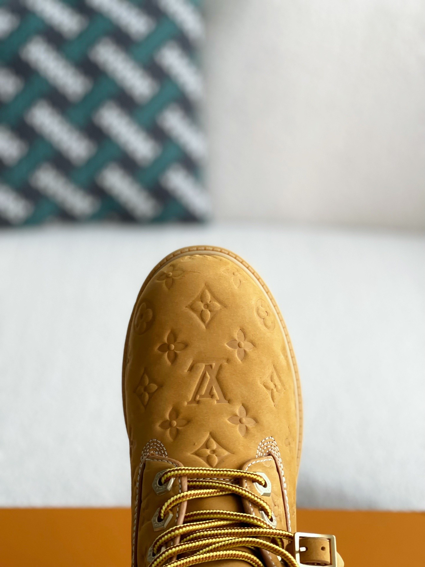 Louis Vuitton x Timberland yellow boots/Martin boots/boots