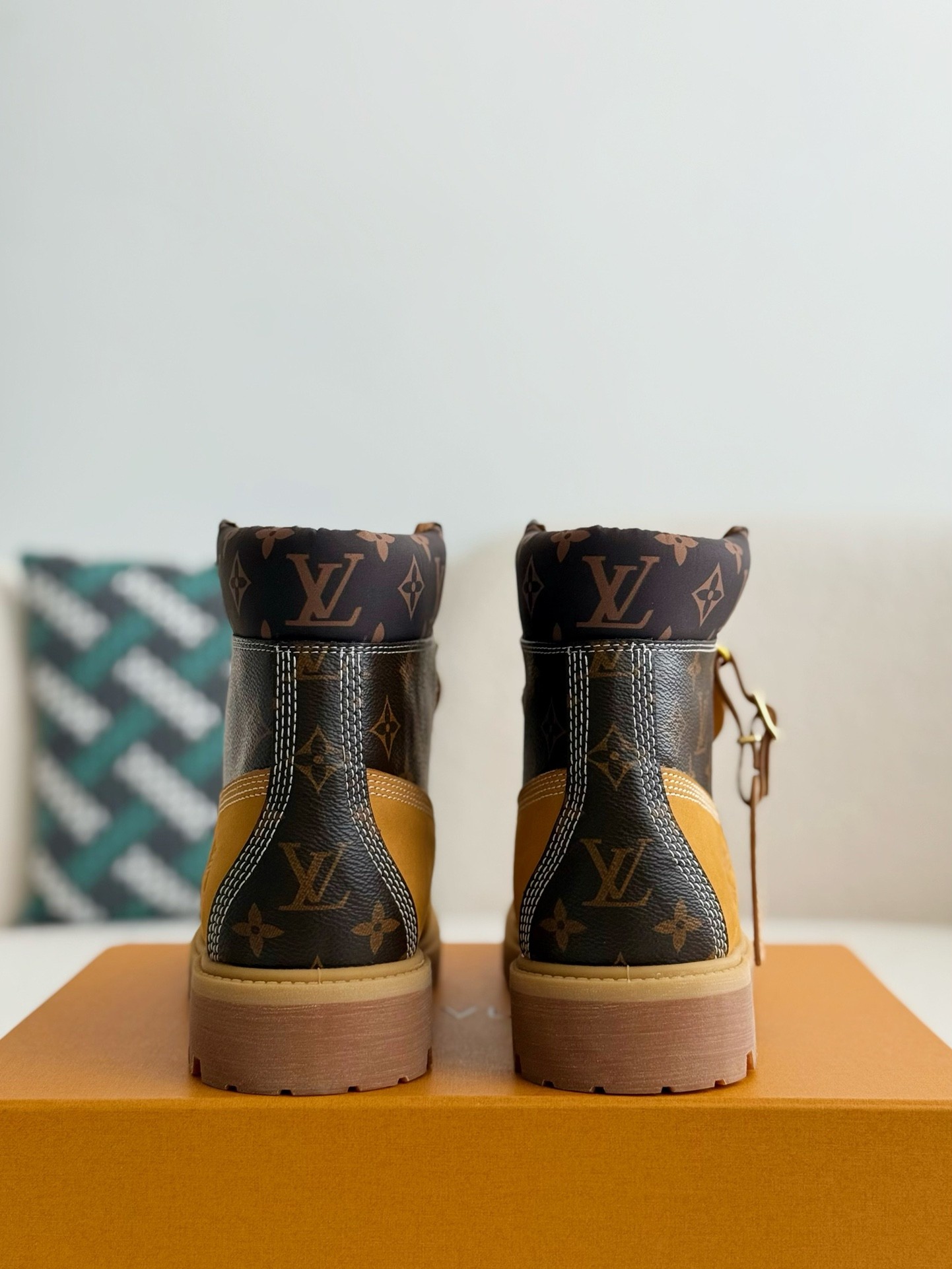 「#3837」Louis Vuitton x Timberland boots/Martin boots/boots