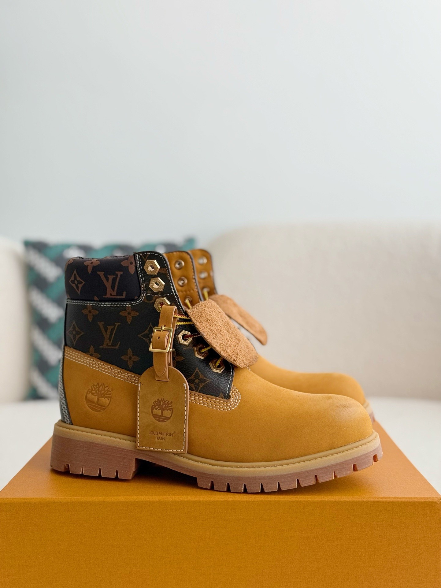 「#3837」Louis Vuitton x Timberland boots/Martin boots/boots
