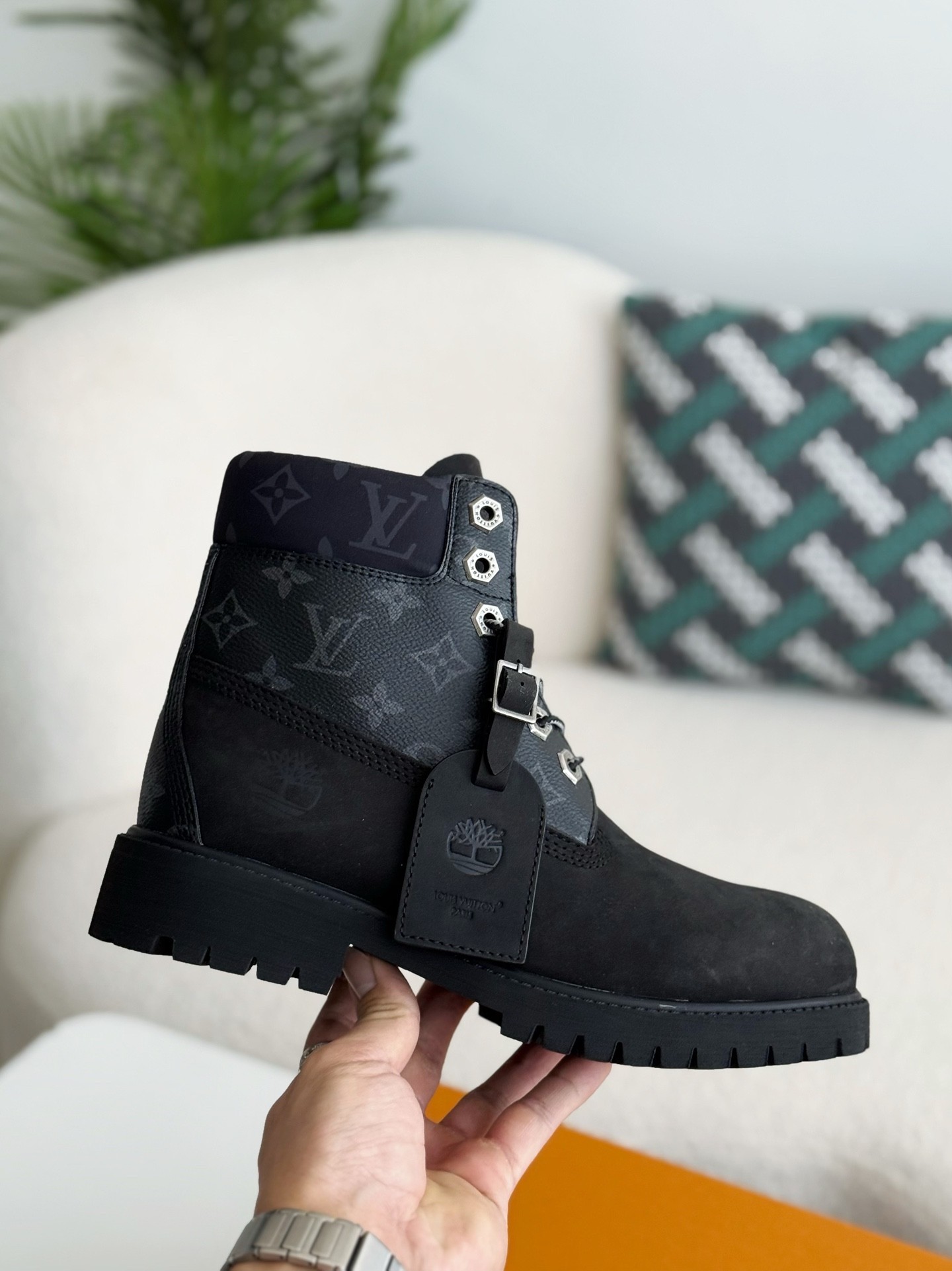 「#3839」Louis Vuitton x Timberland boots/Martin boots/boots