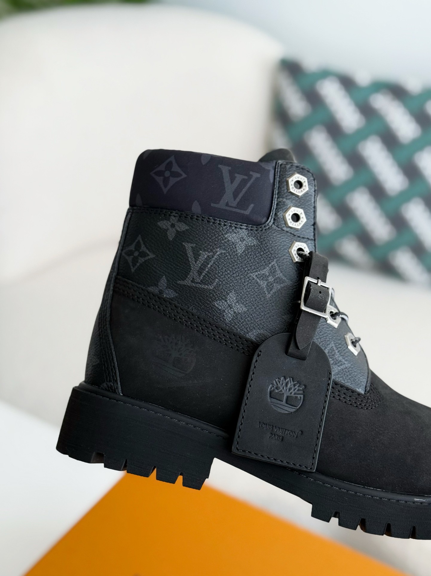 「#3839」Louis Vuitton x Timberland boots/Martin boots/boots