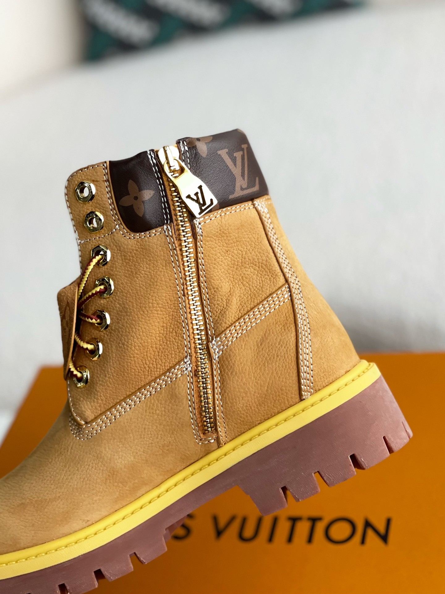 「#3574」louis vuitton & timberland Martin boots