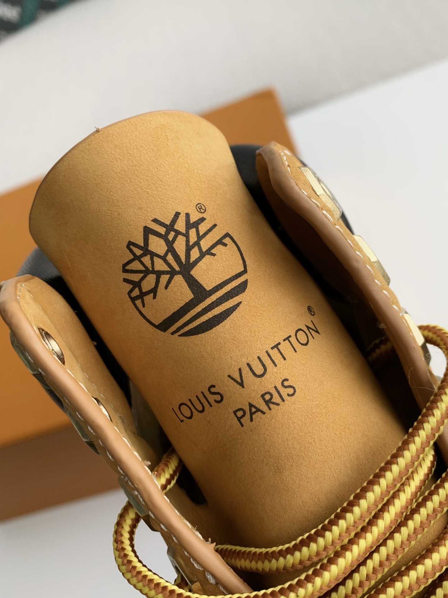 Louis Vuitton x Timberland yellow boots/Martin boots/boots