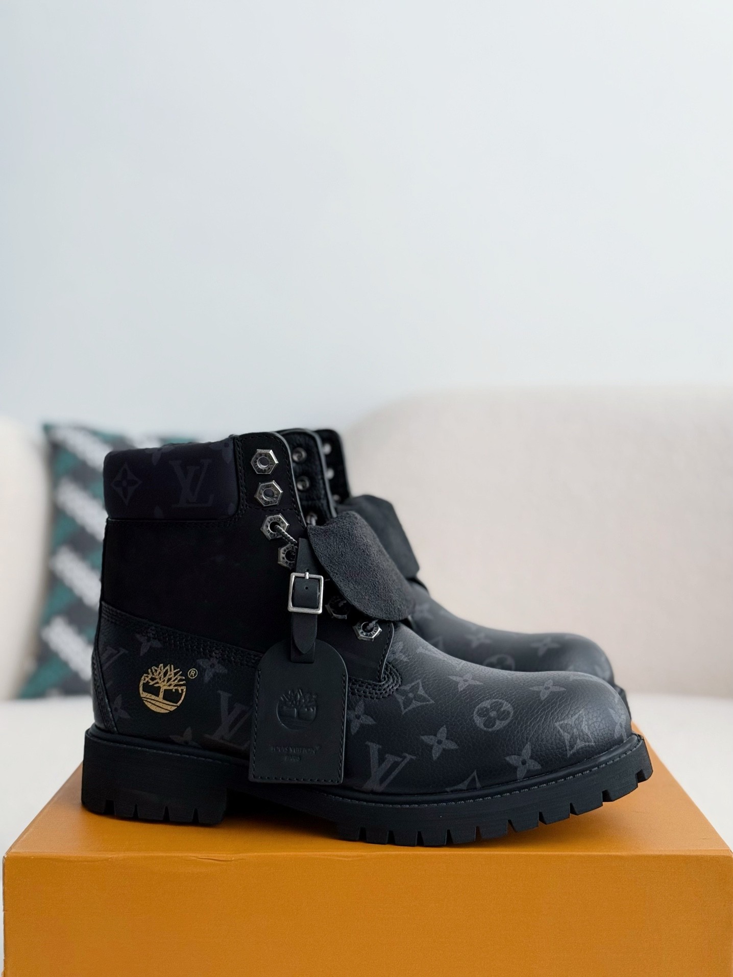 「#3805」Louis Vuitton x Timberland boots/Martin boots/boots