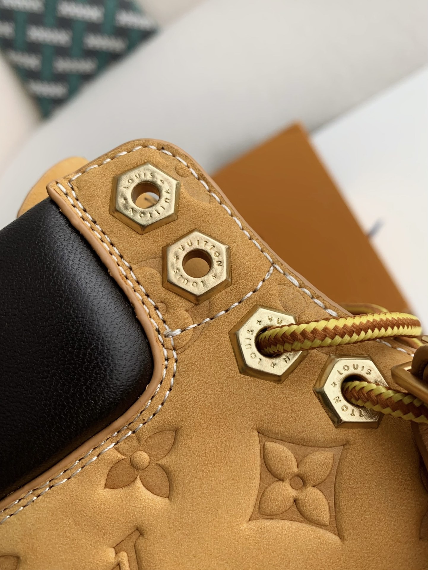 Louis Vuitton x Timberland yellow boots/Martin boots/boots