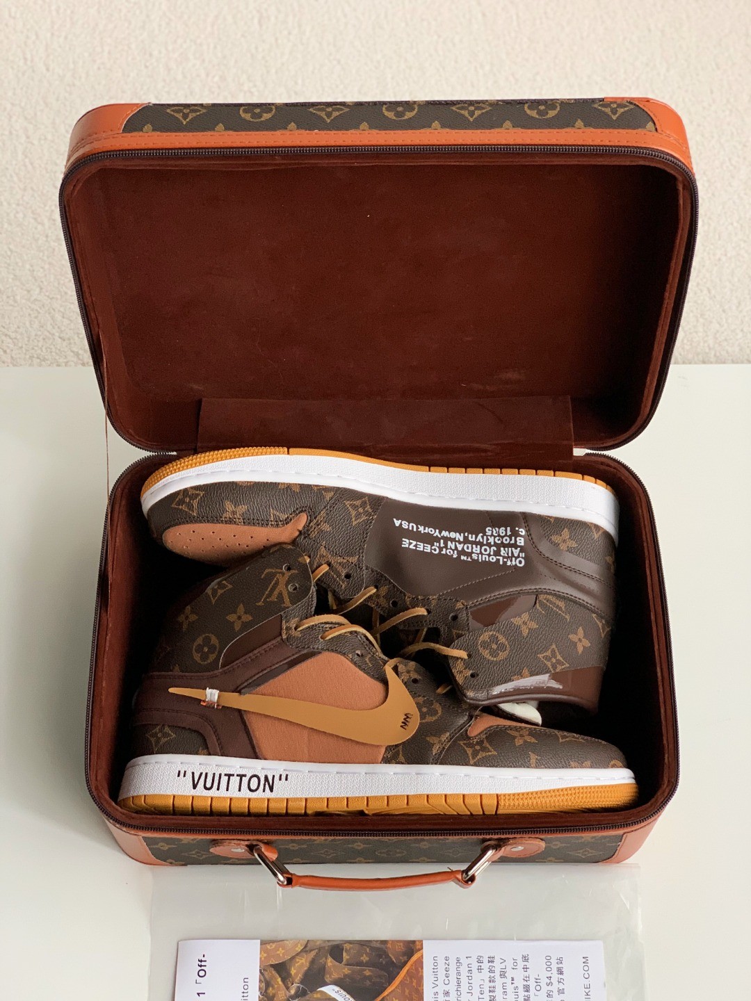 「#2073」LOUIS VUITTON × NIKE AIR FORCE 1 Sneaker High-tops