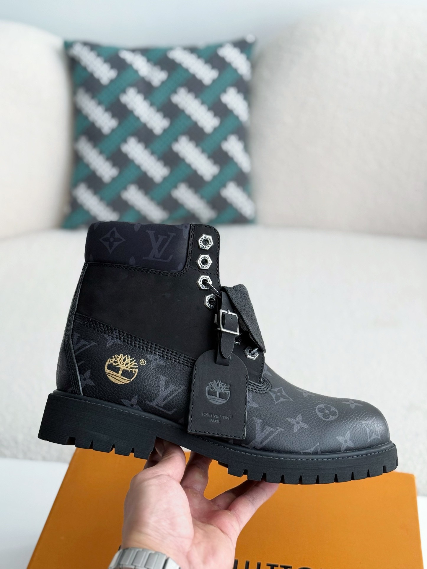 「#3805」Louis Vuitton x Timberland boots/Martin boots/boots