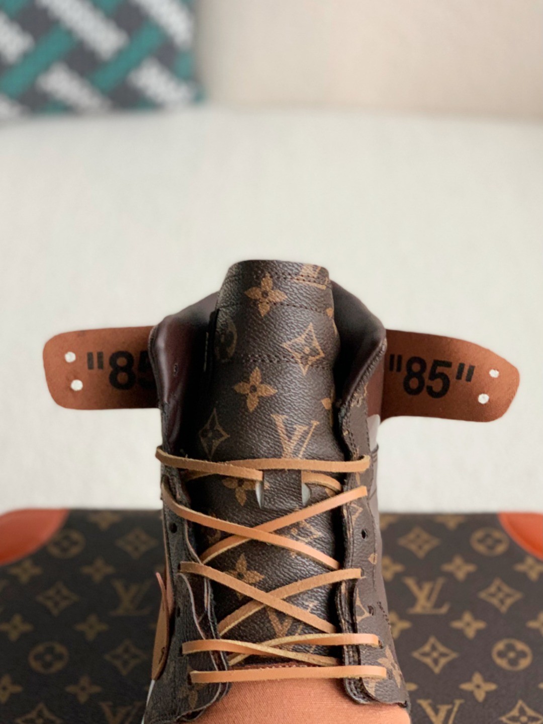 「#2073」LOUIS VUITTON × NIKE AIR FORCE 1 Sneaker High-tops