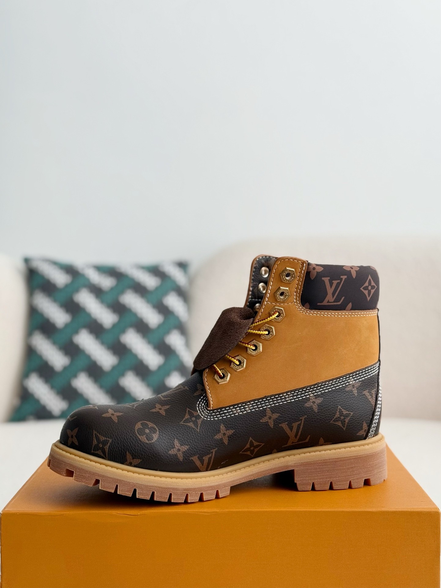 「#3804」Louis Vuitton x Timberland boots/Martin boots/boots