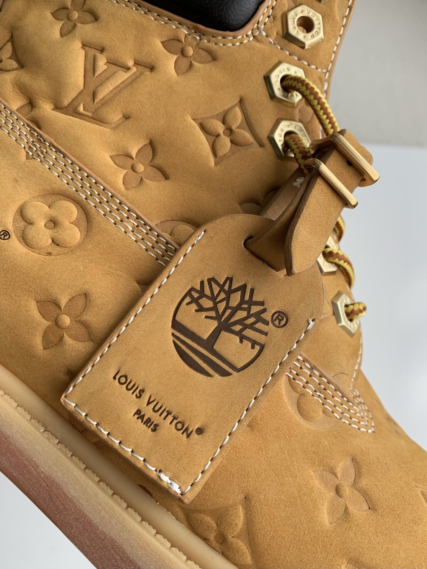 Louis Vuitton x Timberland yellow boots/Martin boots/boots