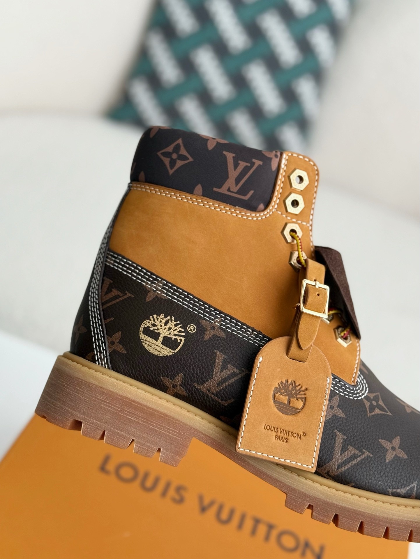 「#3804」Louis Vuitton x Timberland boots/Martin boots/boots