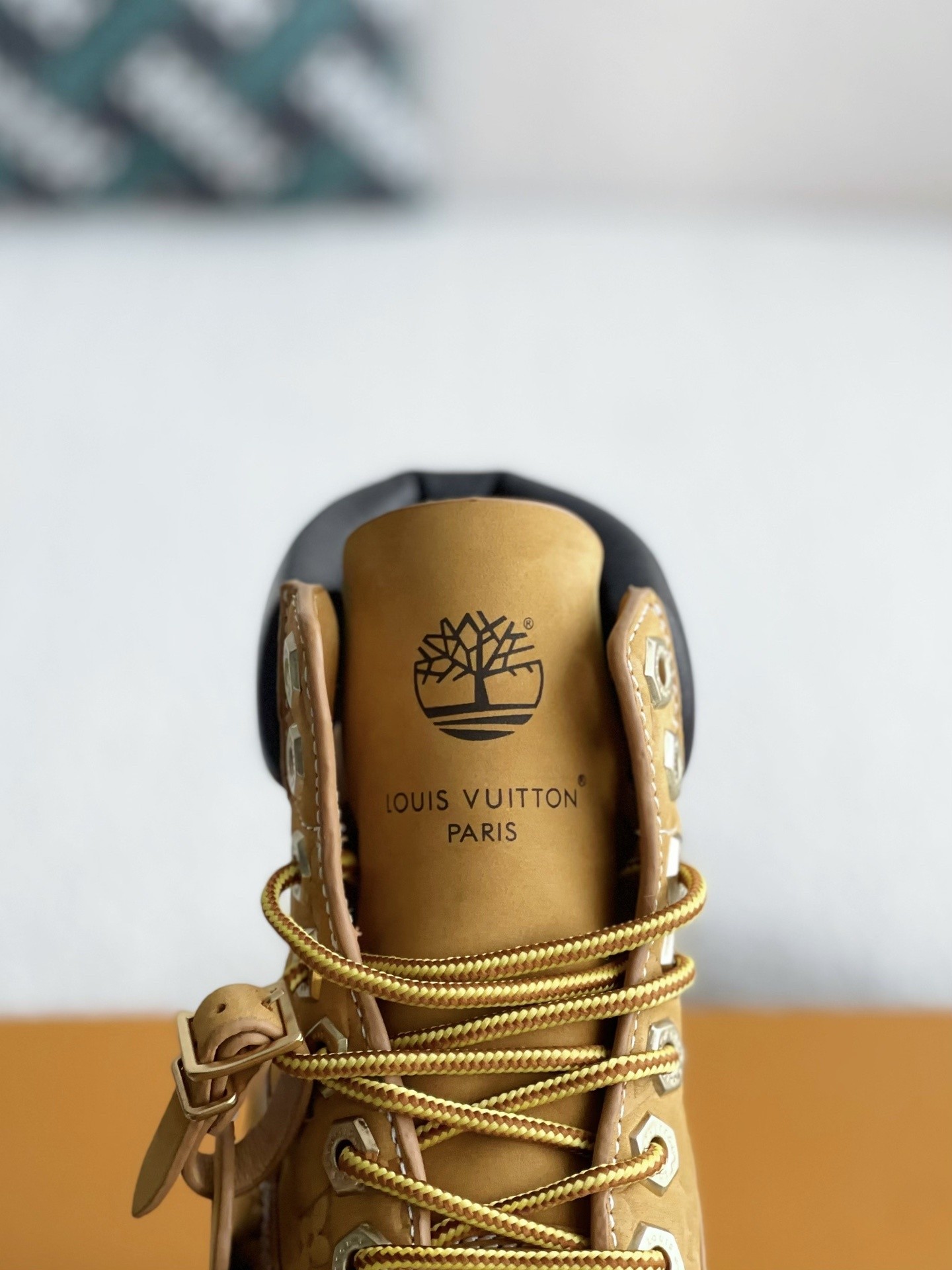Louis Vuitton x Timberland yellow boots/Martin boots/boots