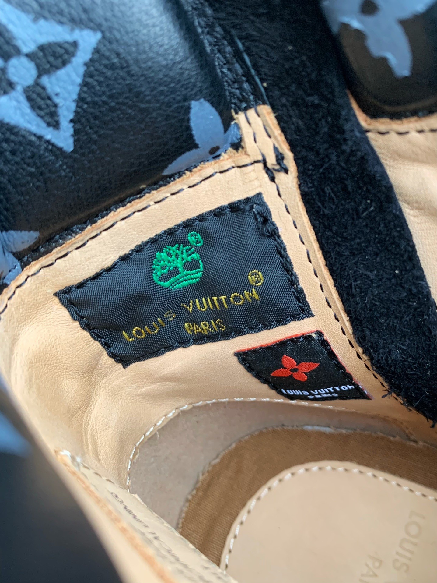 「#3575」louis vuitton & timberland Martin boots