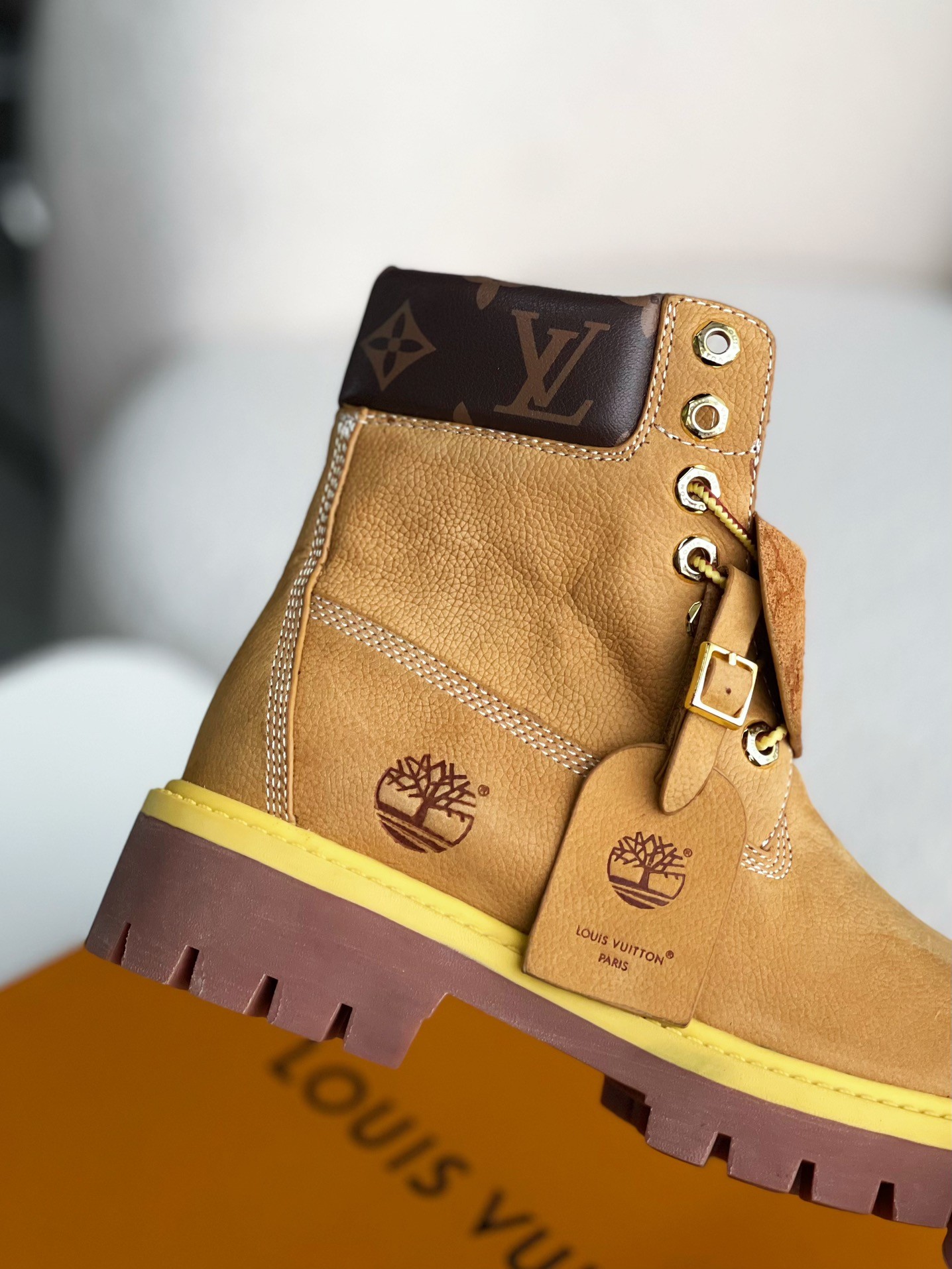 「#3574」louis vuitton & timberland Martin boots
