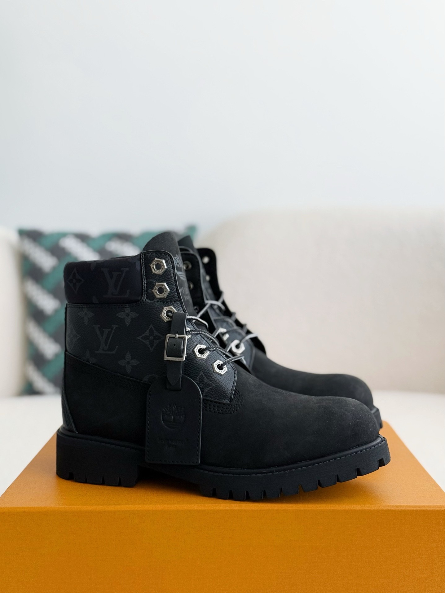 「#3839」Louis Vuitton x Timberland boots/Martin boots/boots
