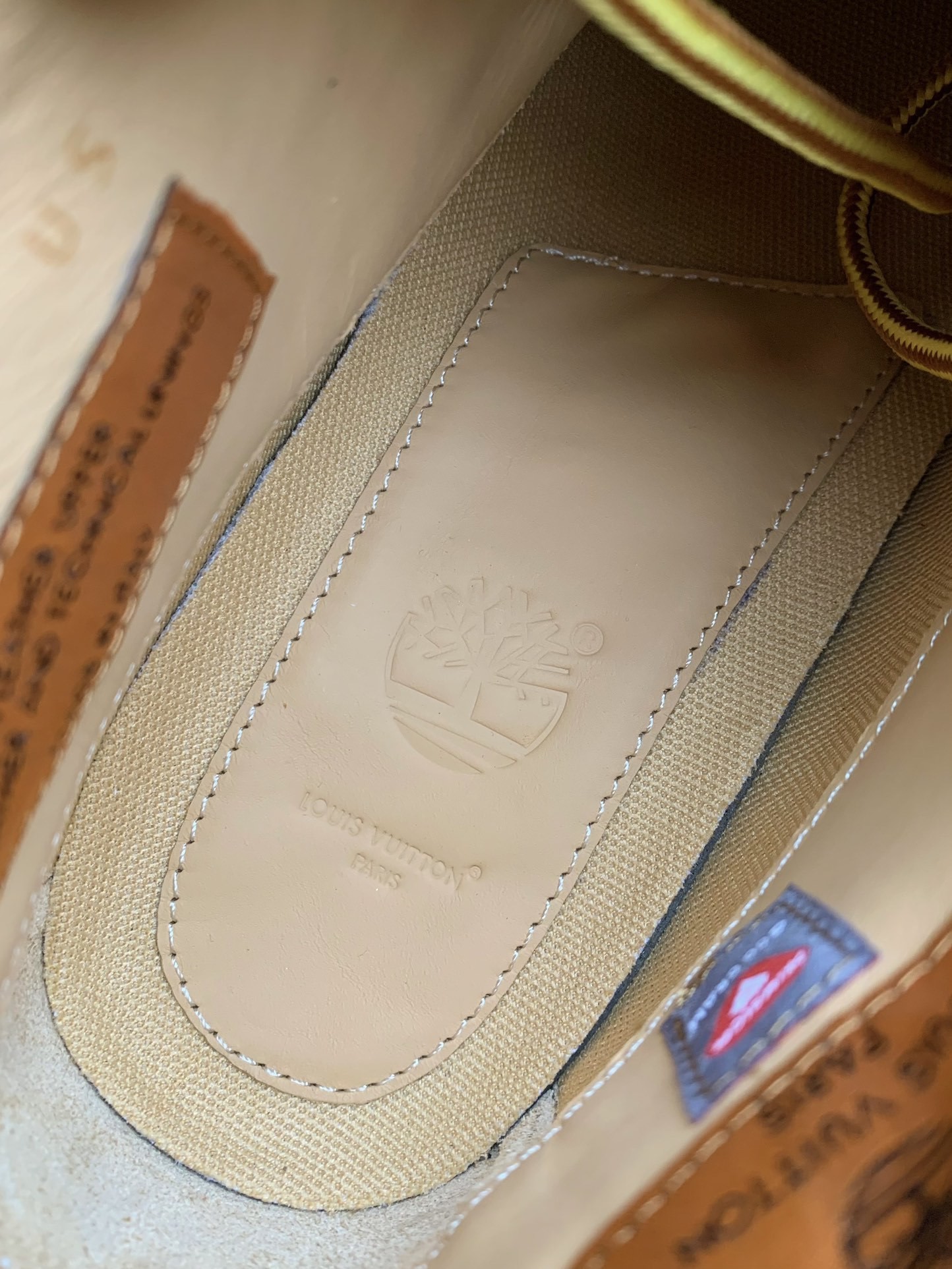 Louis Vuitton x Timberland yellow boots/Martin boots/boots