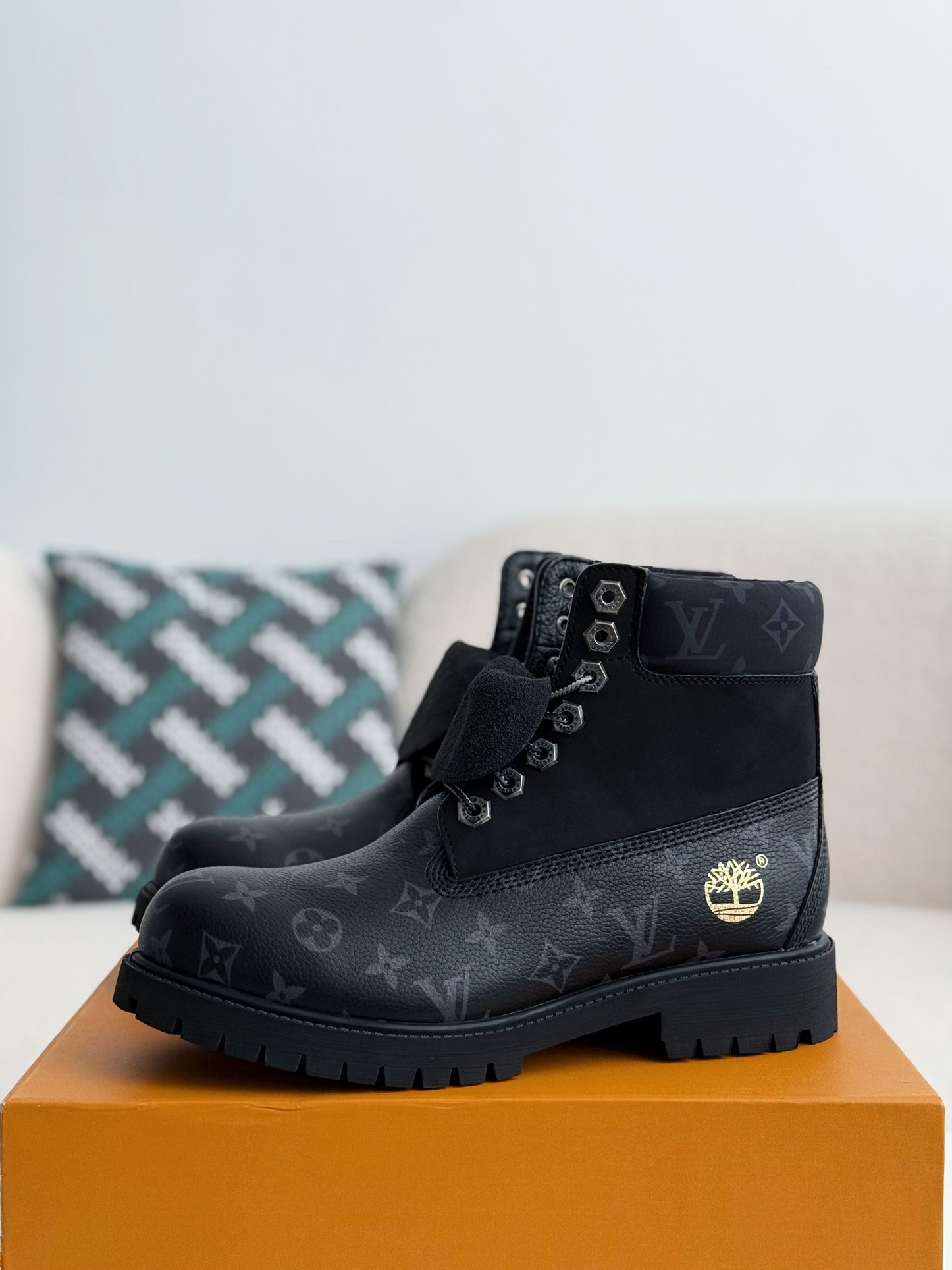 「#3805」Louis Vuitton x Timberland boots/Martin boots/boots
