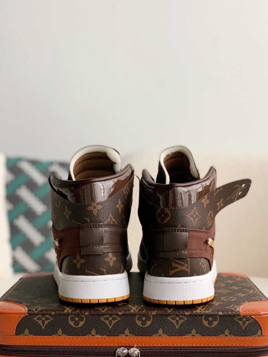 「#2073」LOUIS VUITTON × NIKE AIR FORCE 1 Sneaker High-tops