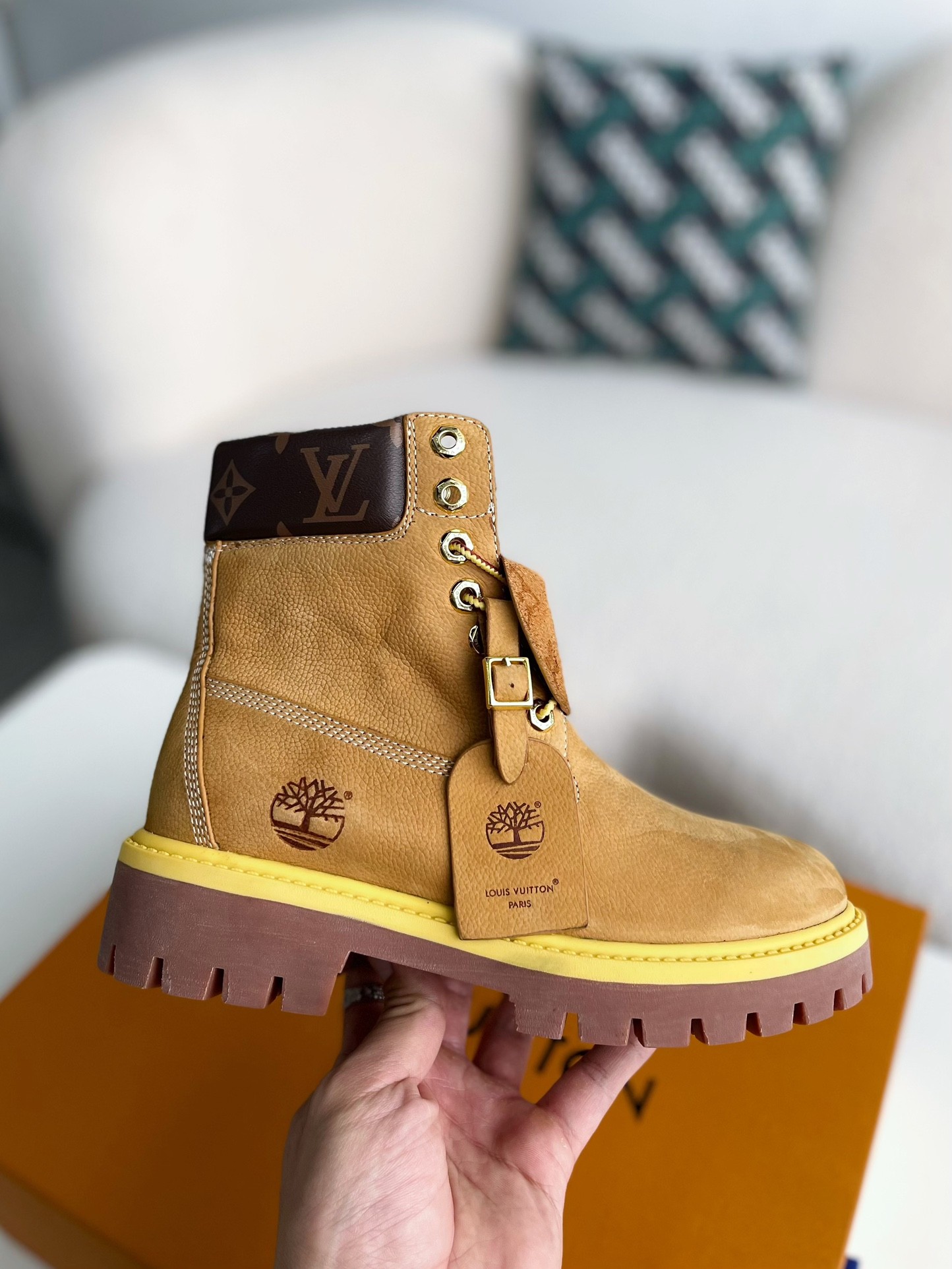 「#3574」louis vuitton & timberland Martin boots