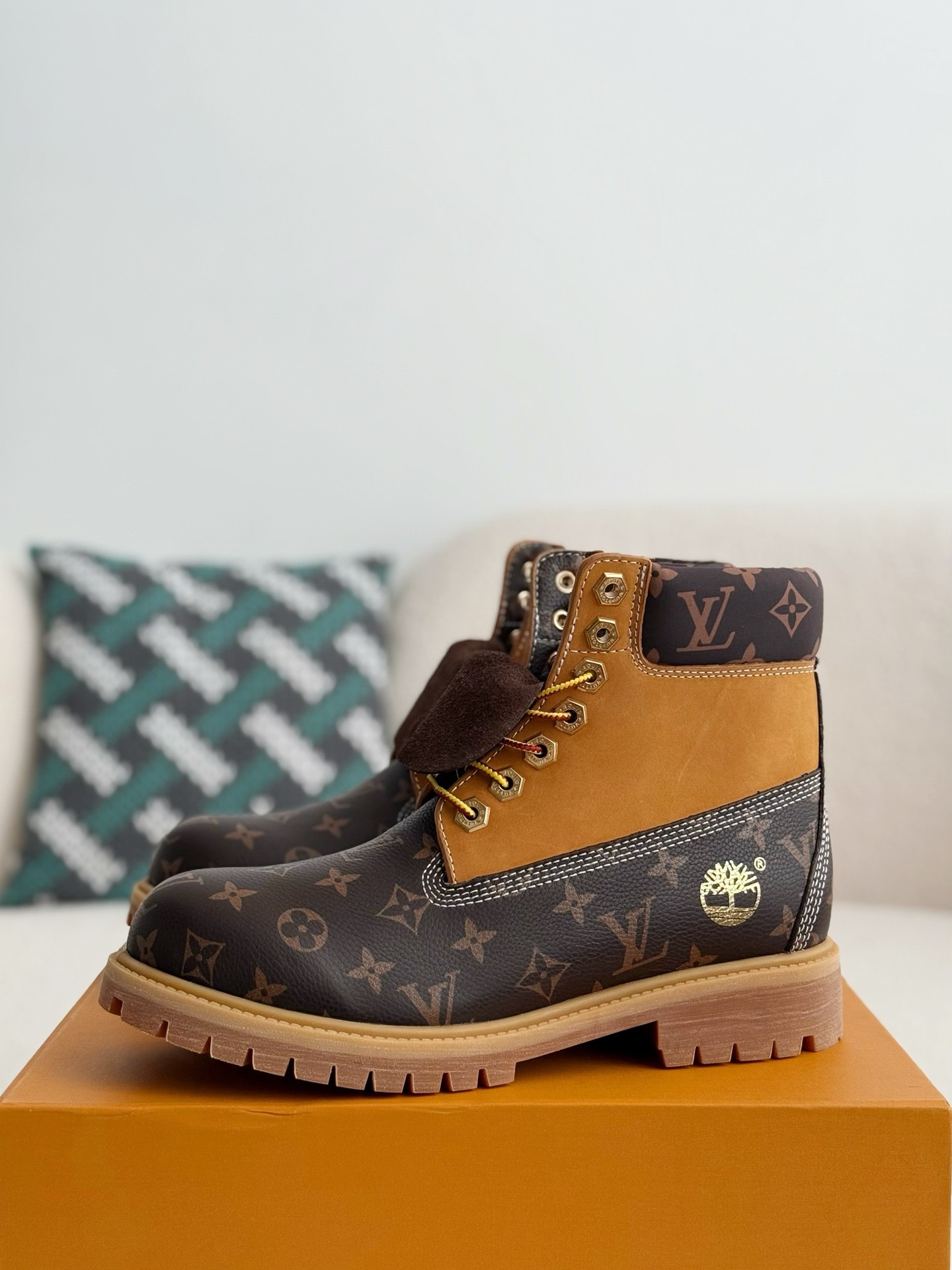 「#3804」Louis Vuitton x Timberland boots/Martin boots/boots