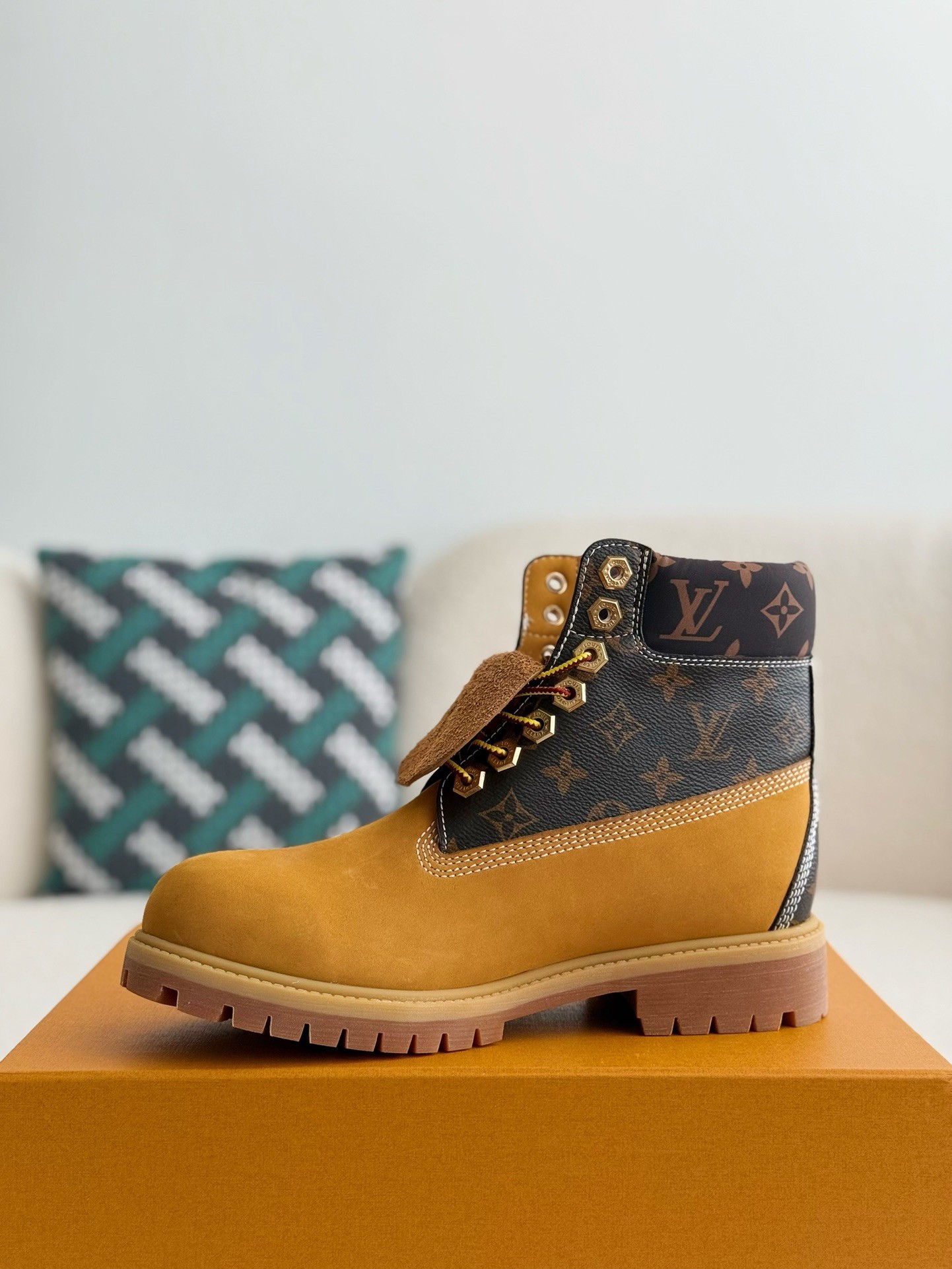 「#3837」Louis Vuitton x Timberland boots/Martin boots/boots