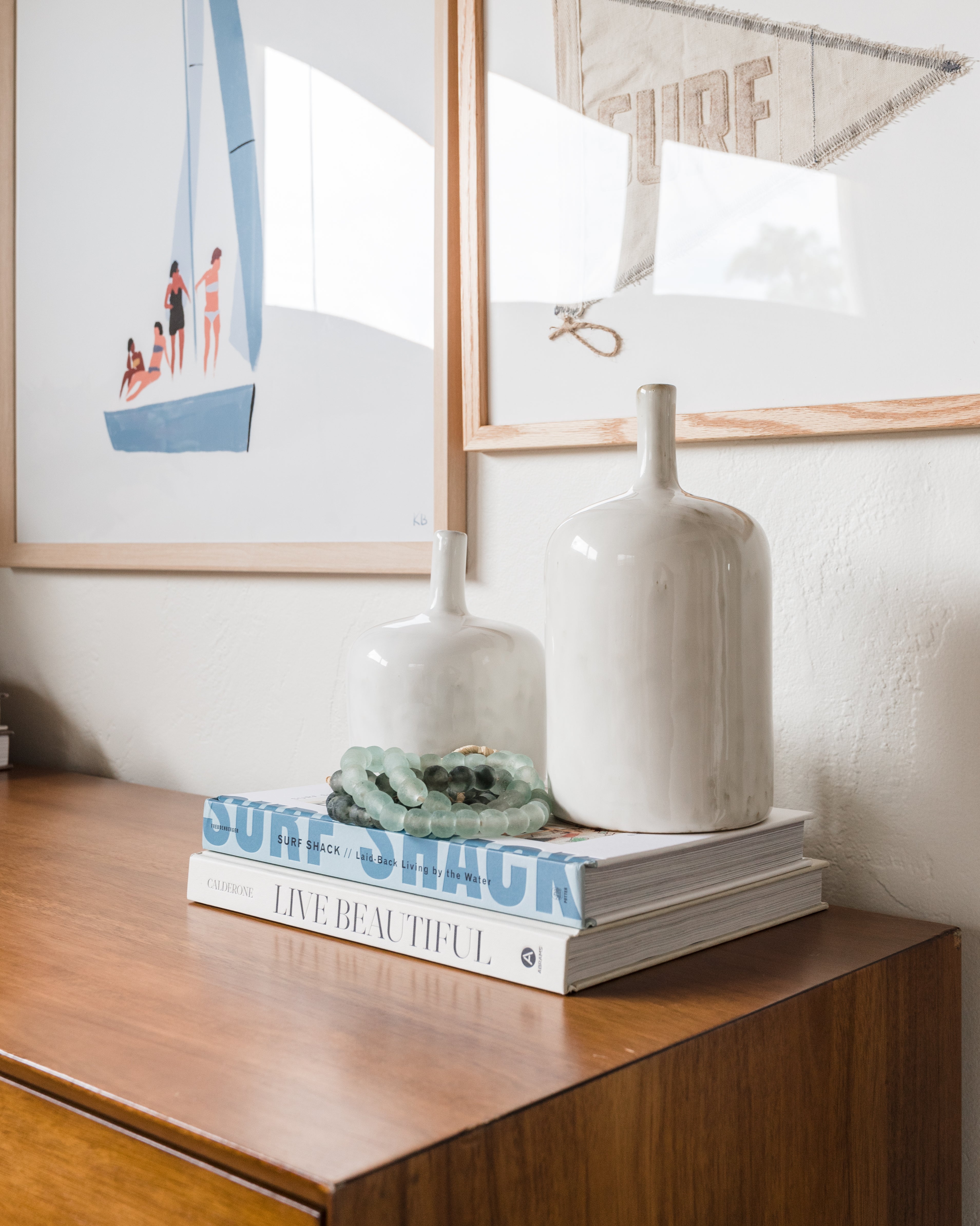 Aqua Recycled Glass Beads