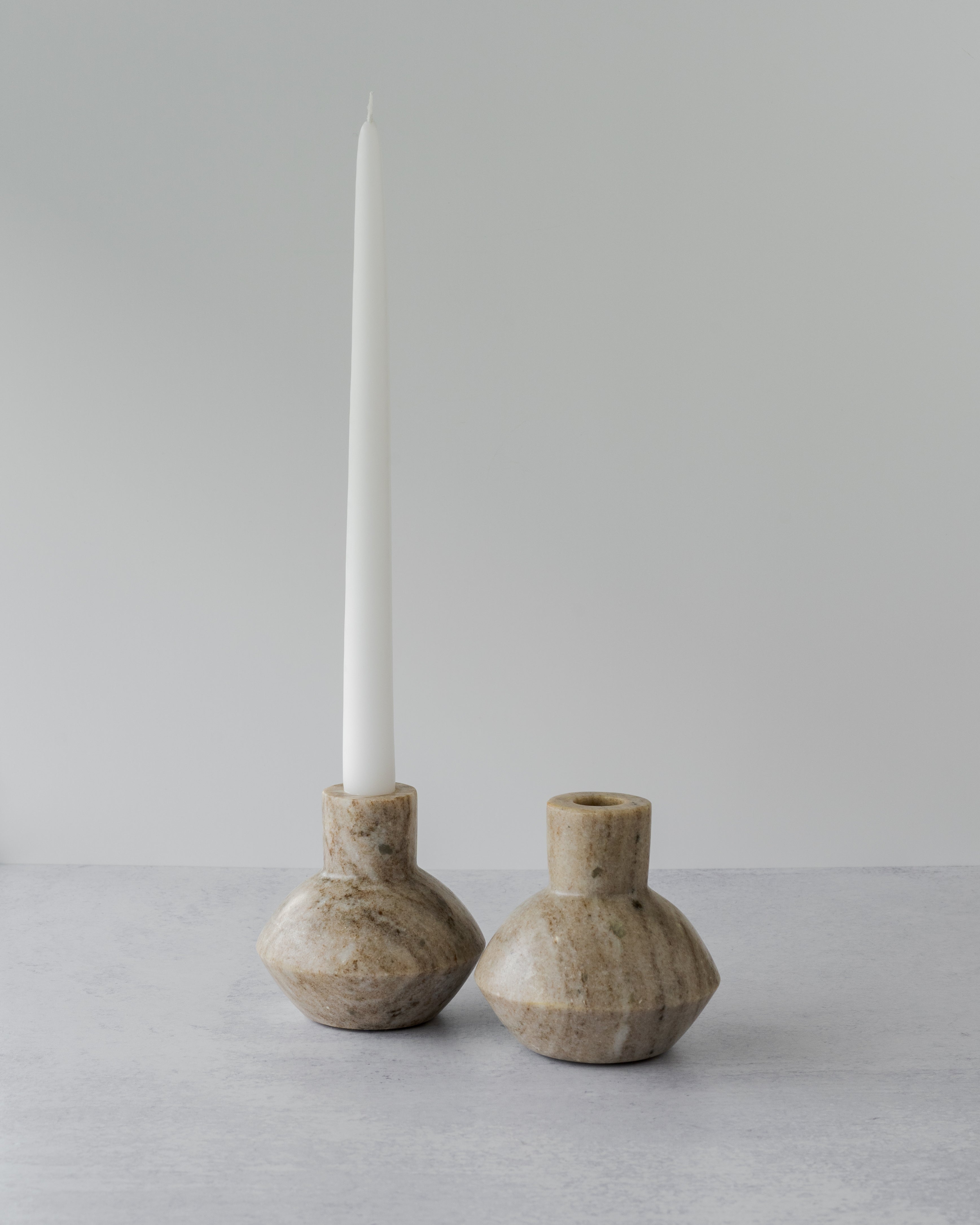 Marble Tapered Candle Holder
