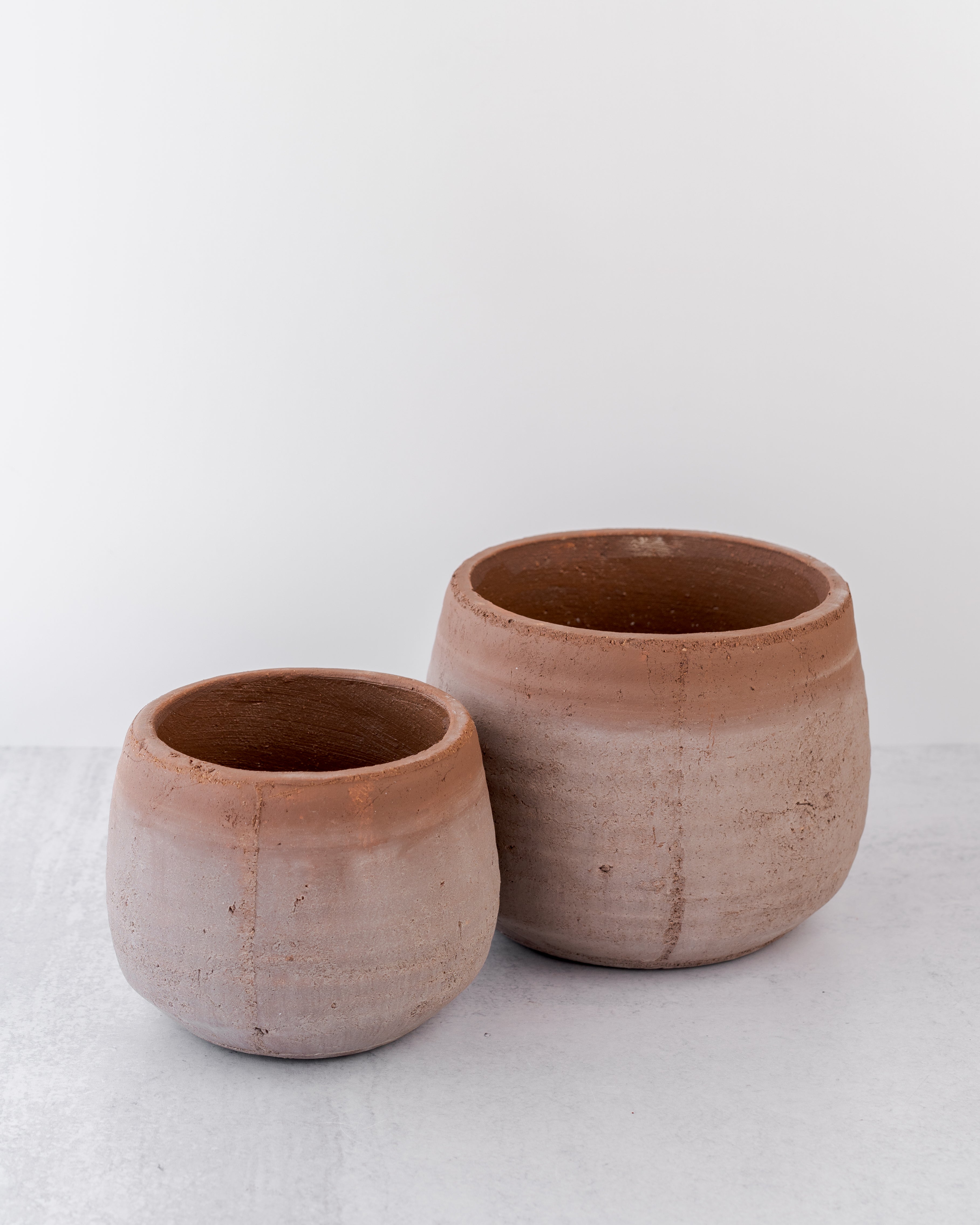 Whitewashed Terracotta Planter