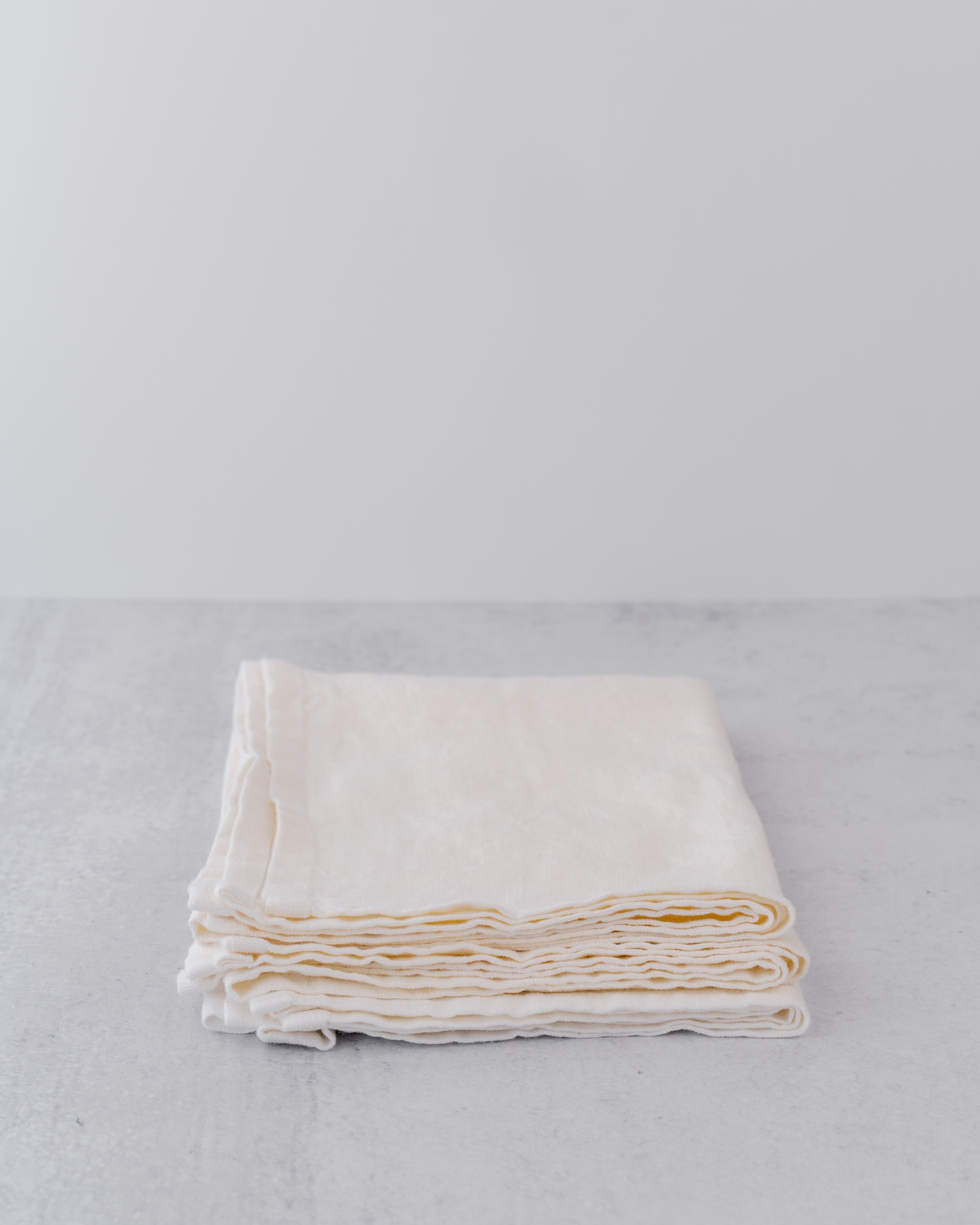 Linen Hand Towel, White