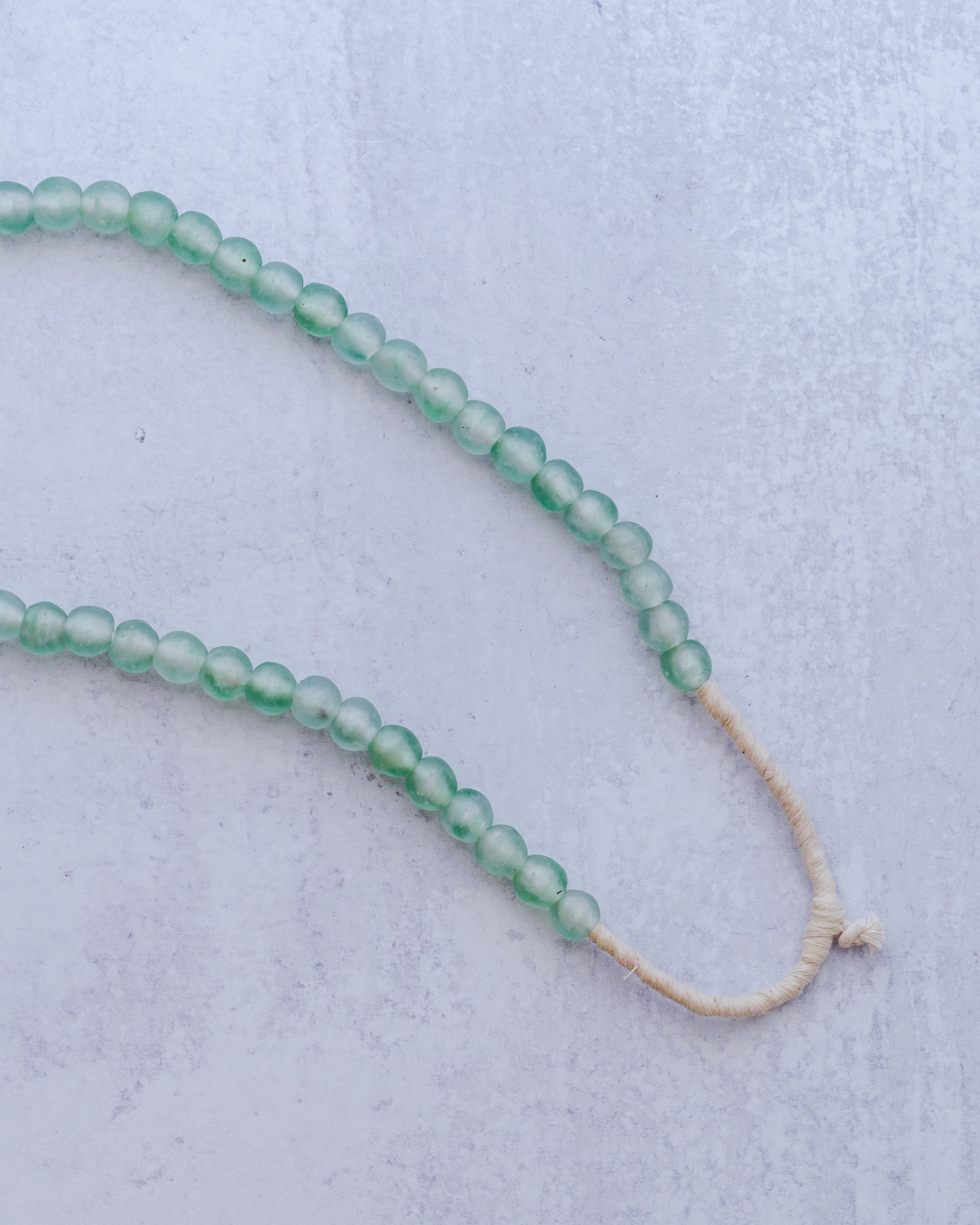 Green Aqua Glass Beads