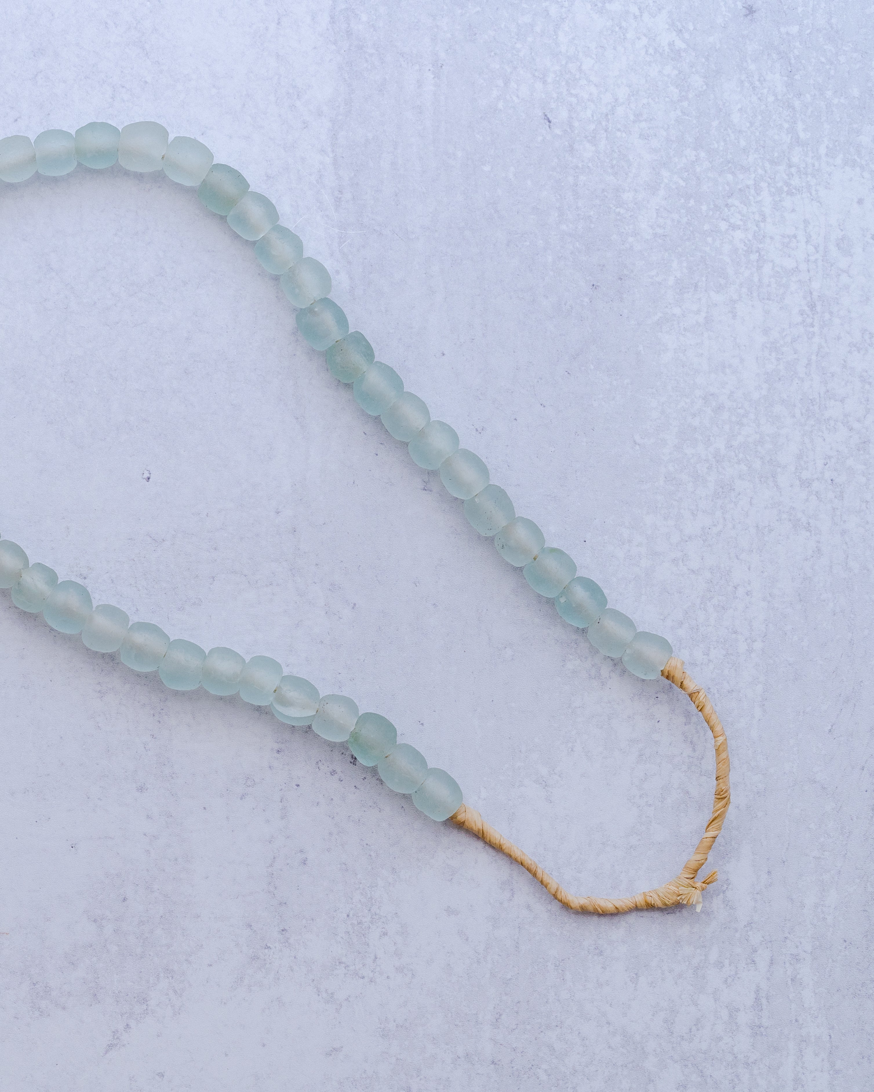 Aqua Recycled Glass Beads
