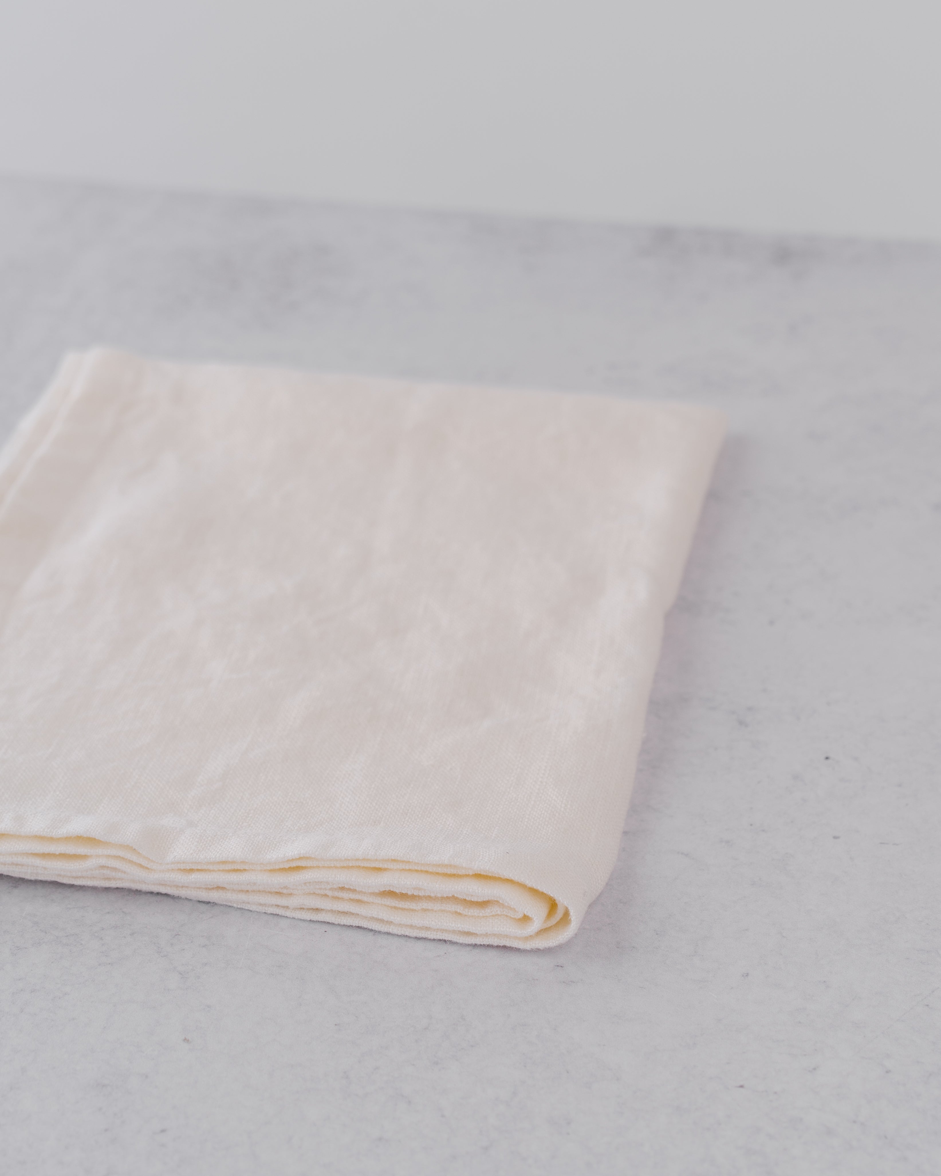 Linen Hand Towel, White