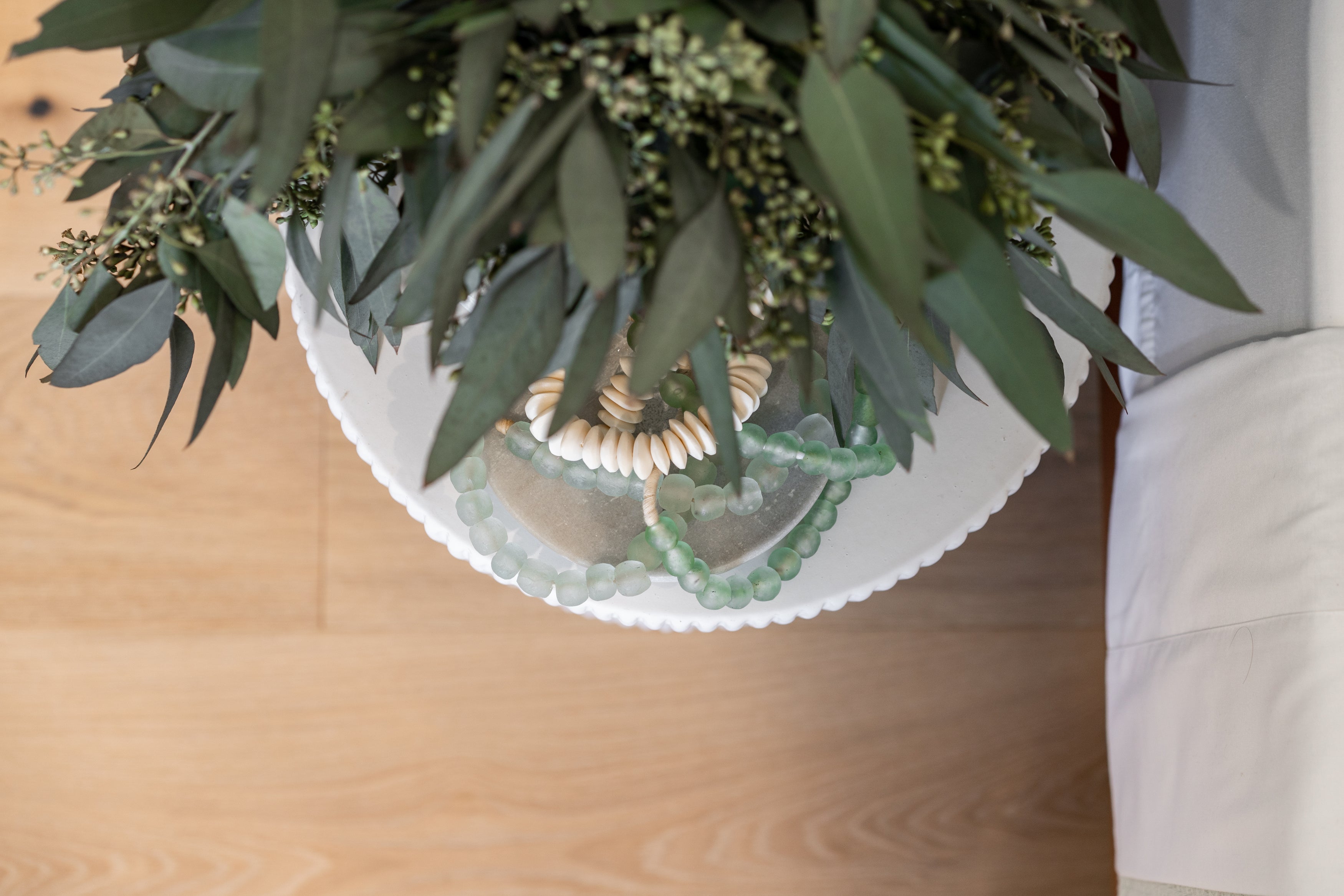 Aqua Recycled Glass Beads