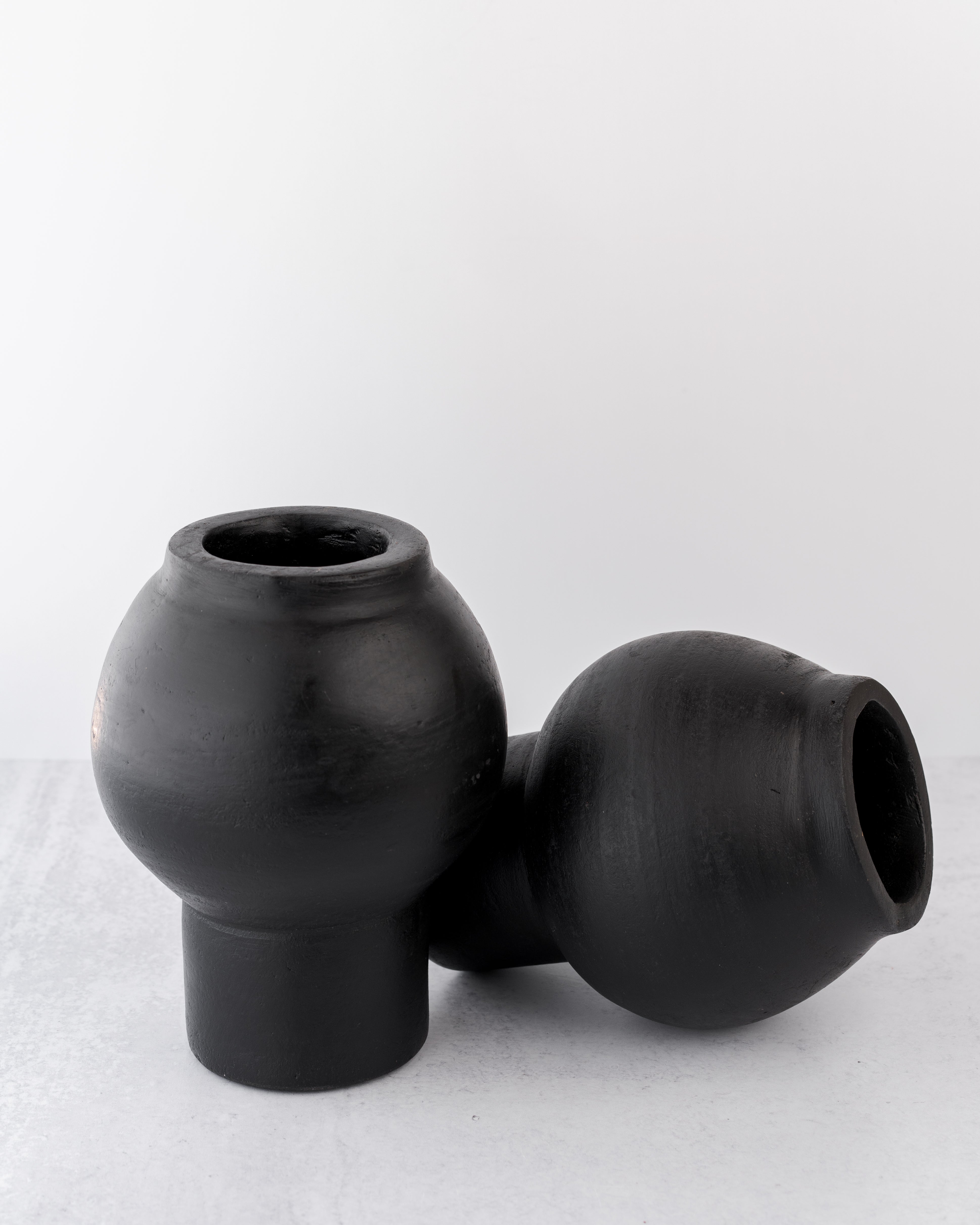 Black Terracotta Vase