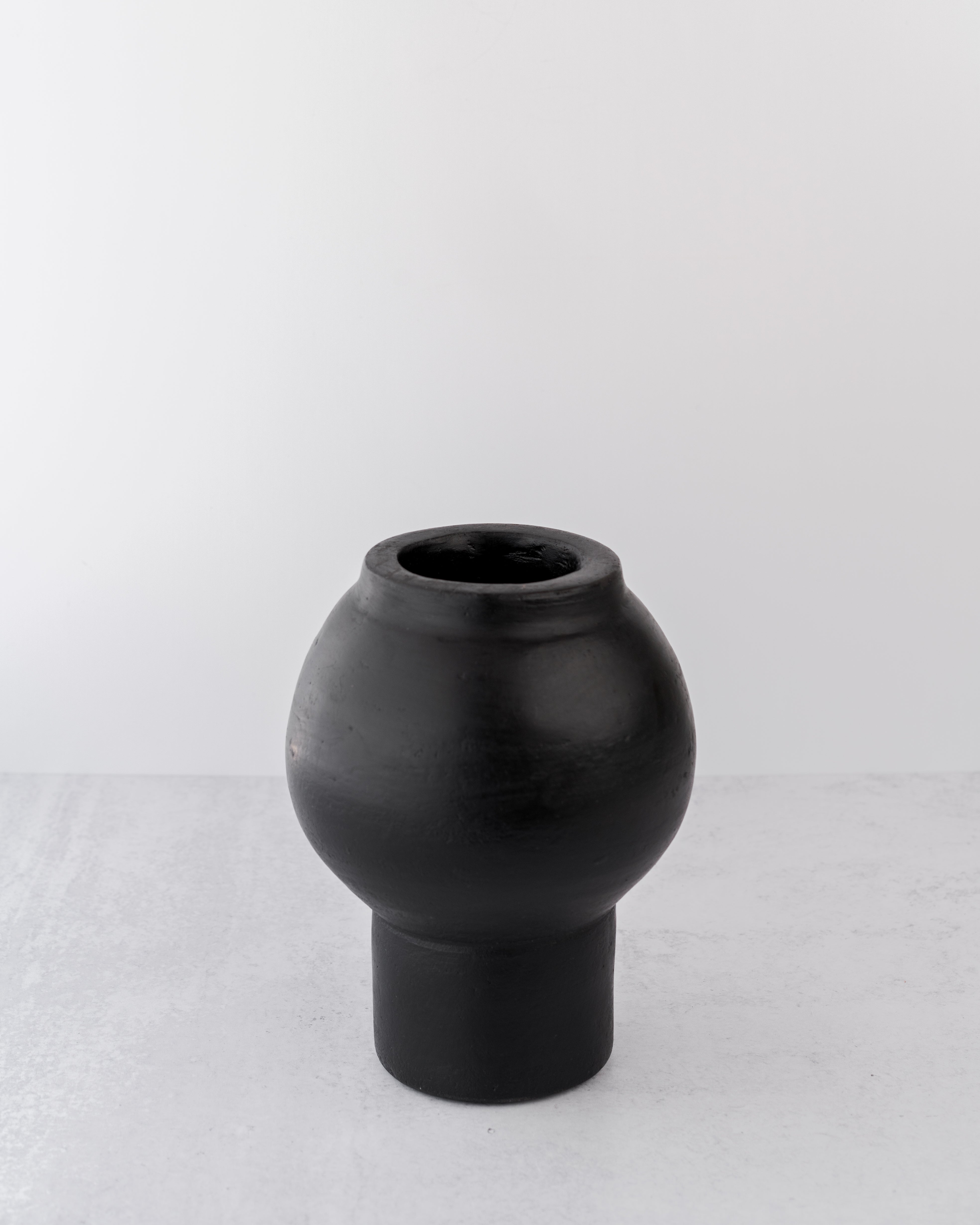 Black Terracotta Vase