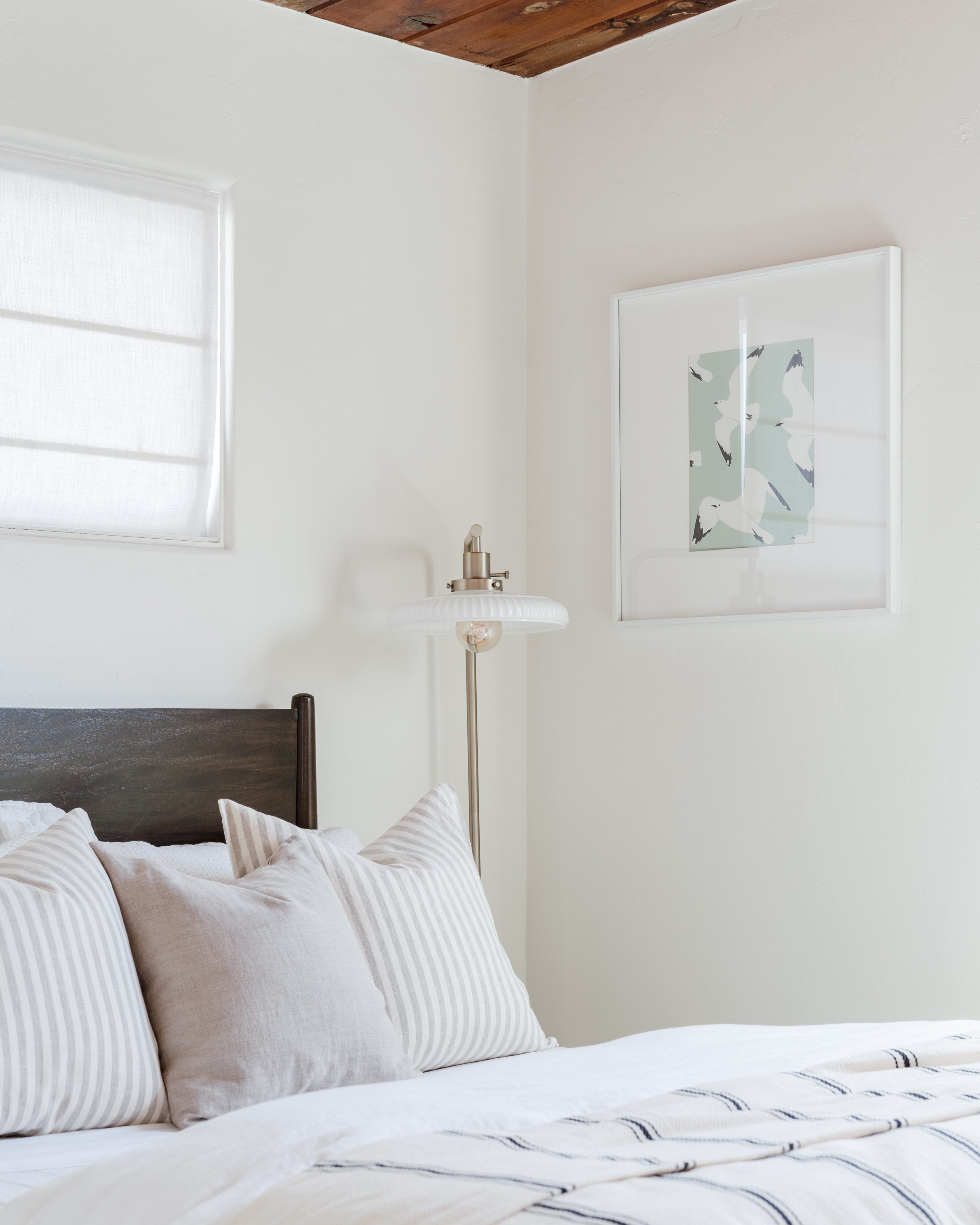 Linen Pillow Cover, Natural Stripe