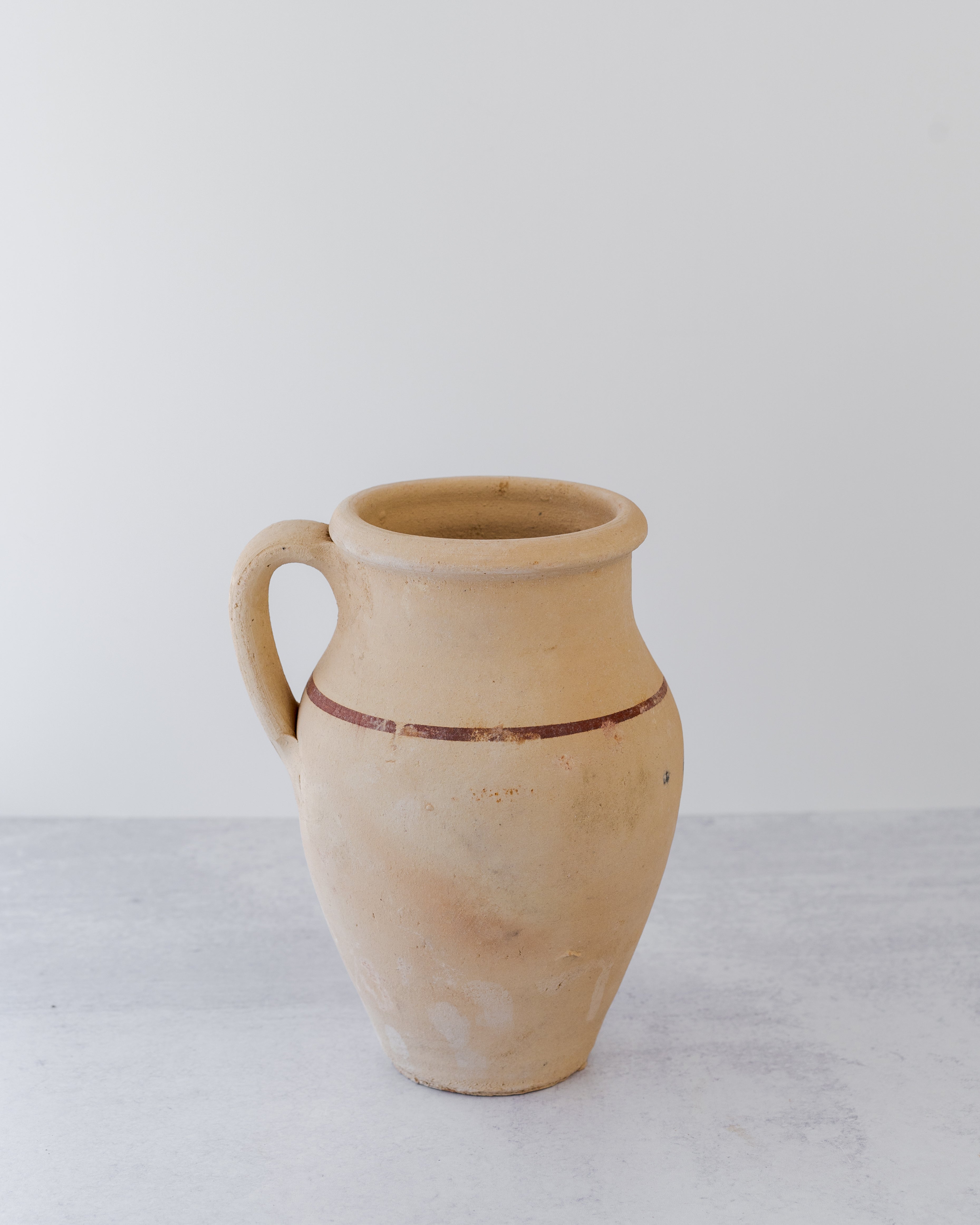 Found Unglazed Striped Jug